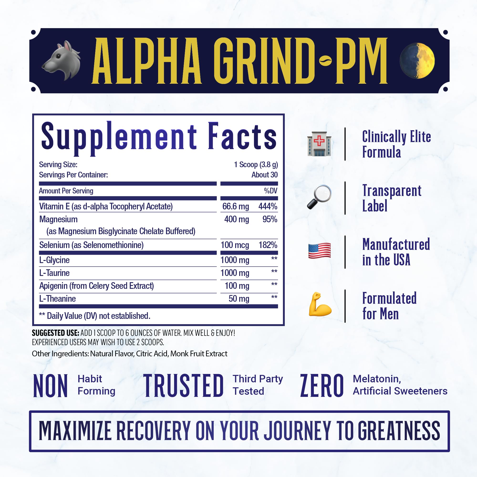 Advanced Sleep Supplement for Men, Nootropic Night Time Burner & Anabolic Recovery Join Top Shelf Grind buy supplements canada