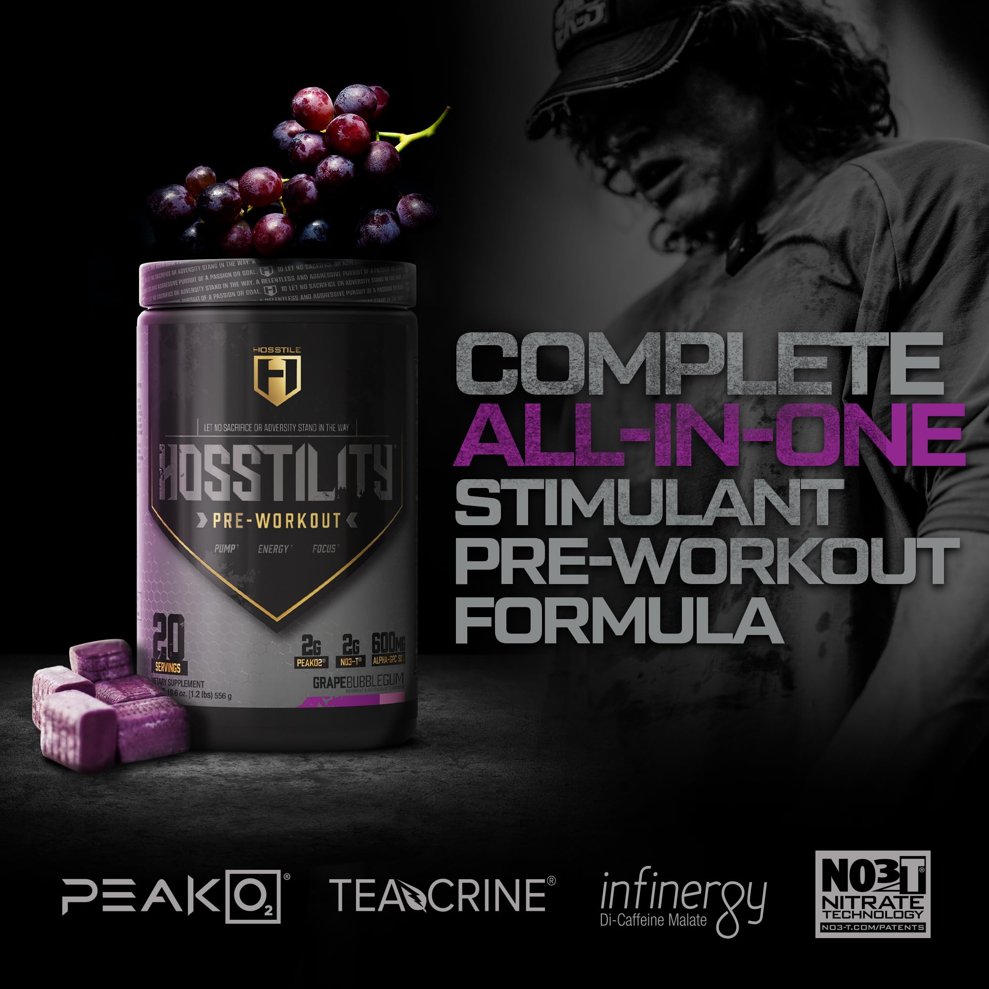 HOSSTILE Hosstility Pre Workout, All-in-One Pre Workout Powder for Men and Women HOSSTILE buy supplements canada