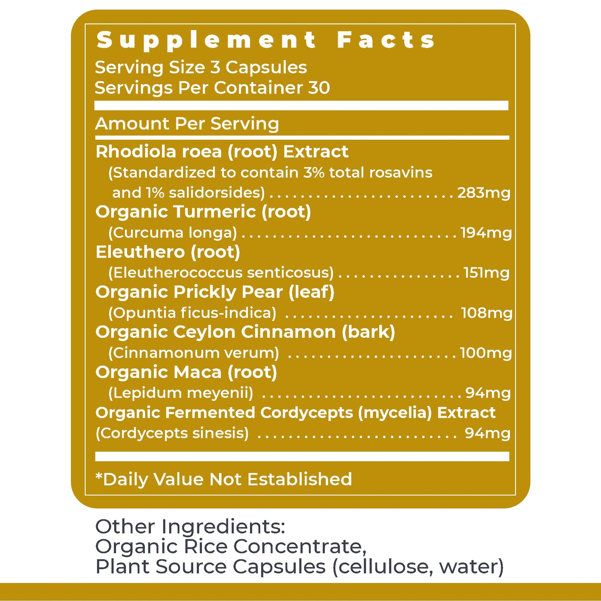 Premier Research Labs Adaptogen-R3 Supplement - Rhodiola Rosea Supplement with Maca Root, Adaptogen Complex for Stress, Heart & Metabolic Health - 90 Vegetarian Capsules Premier Research Labs buy supplements canada