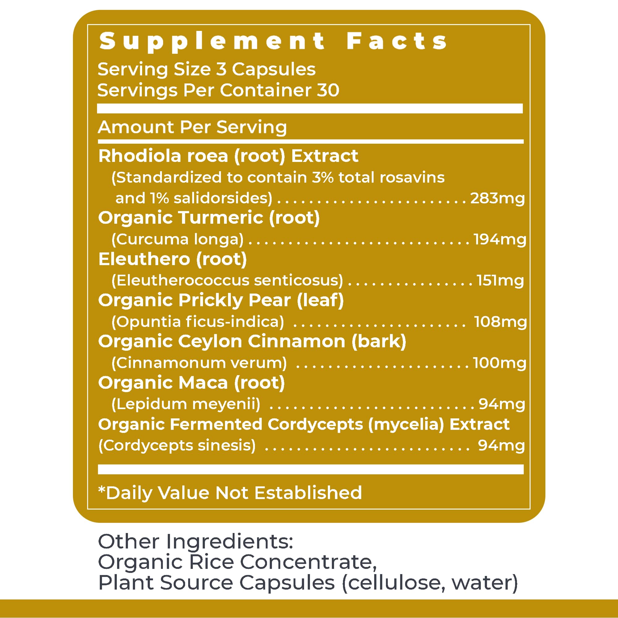 Premier Research Labs Adaptogen-R3 Supplement - Rhodiola Rosea Supplement with Maca Root, Adaptogen Complex for Stress, Heart & Metabolic Health - 90 Vegetarian Capsules Premier Research Labs buy supplements canada