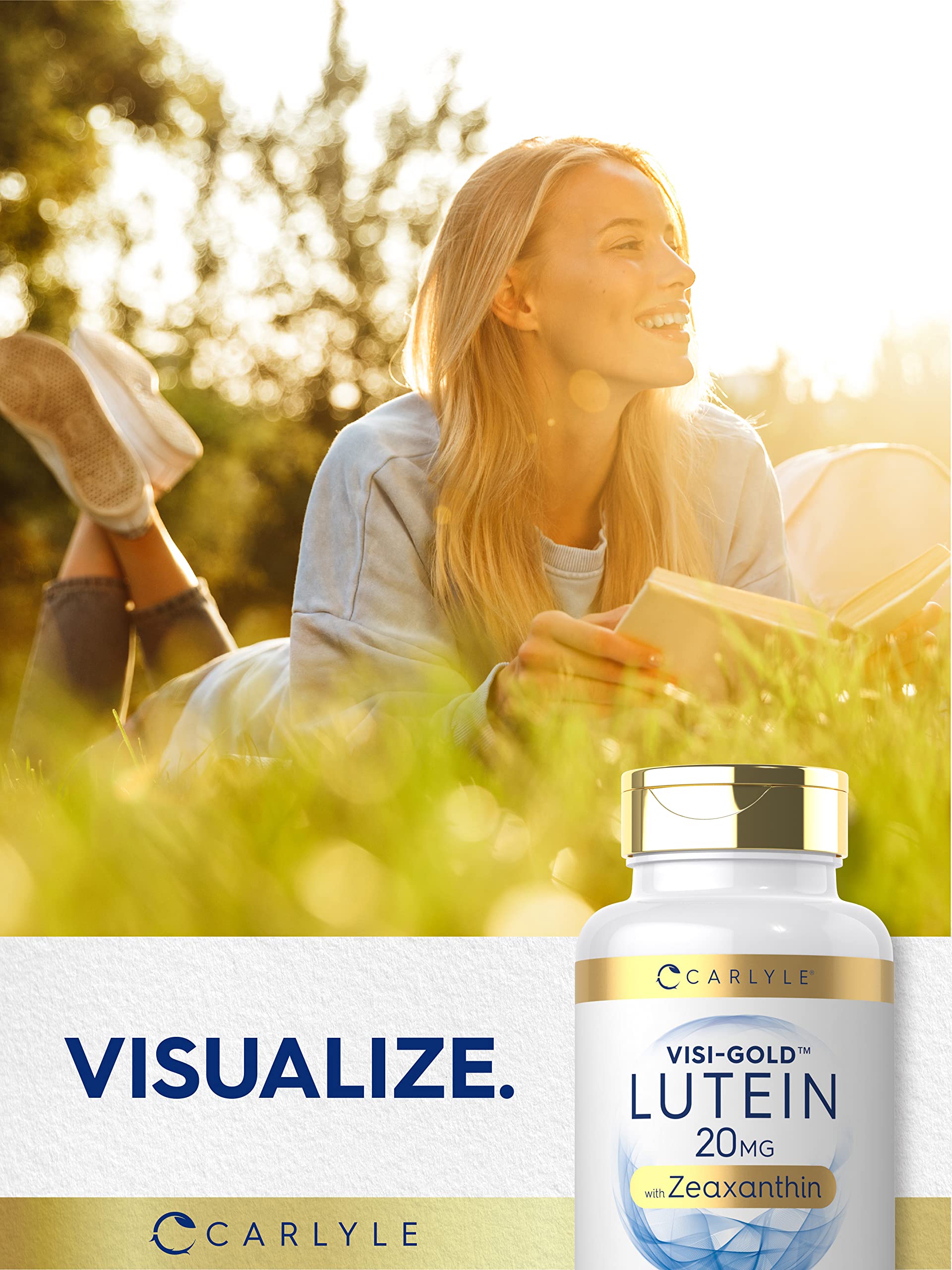 Carlyle Lutein and Zeaxanthin 20mg | 300 Softgels | Eye Health Vitamins | Non-GMO & Gluten Free Supplement Carlyle buy supplements canada