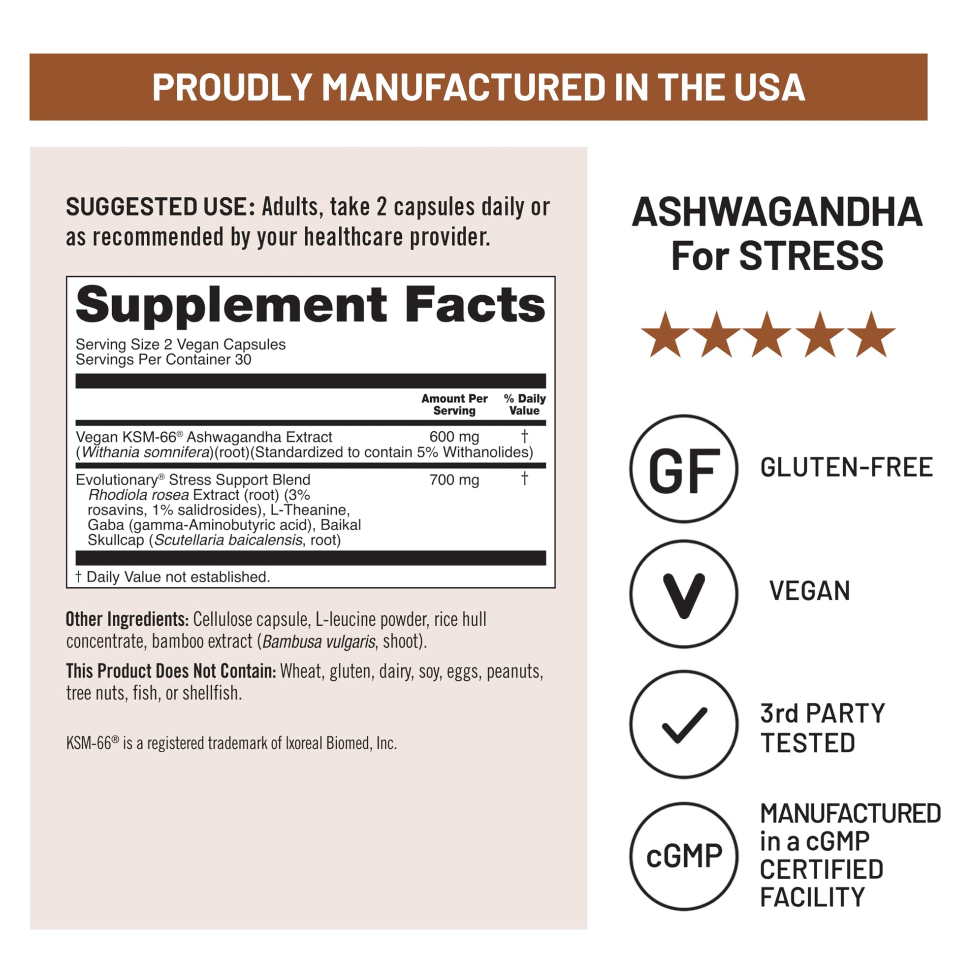 NatureWise Ashwagandha for Stress - With KSM-66 Extract, GABA, L-Theanine, Rhodiola Rosea - Herbal Mood & Sleep Support - Vegan, Non-GMO, Gluten-Free - 60 Capsules[1-Month Supply] NatureWise buy supplements canada