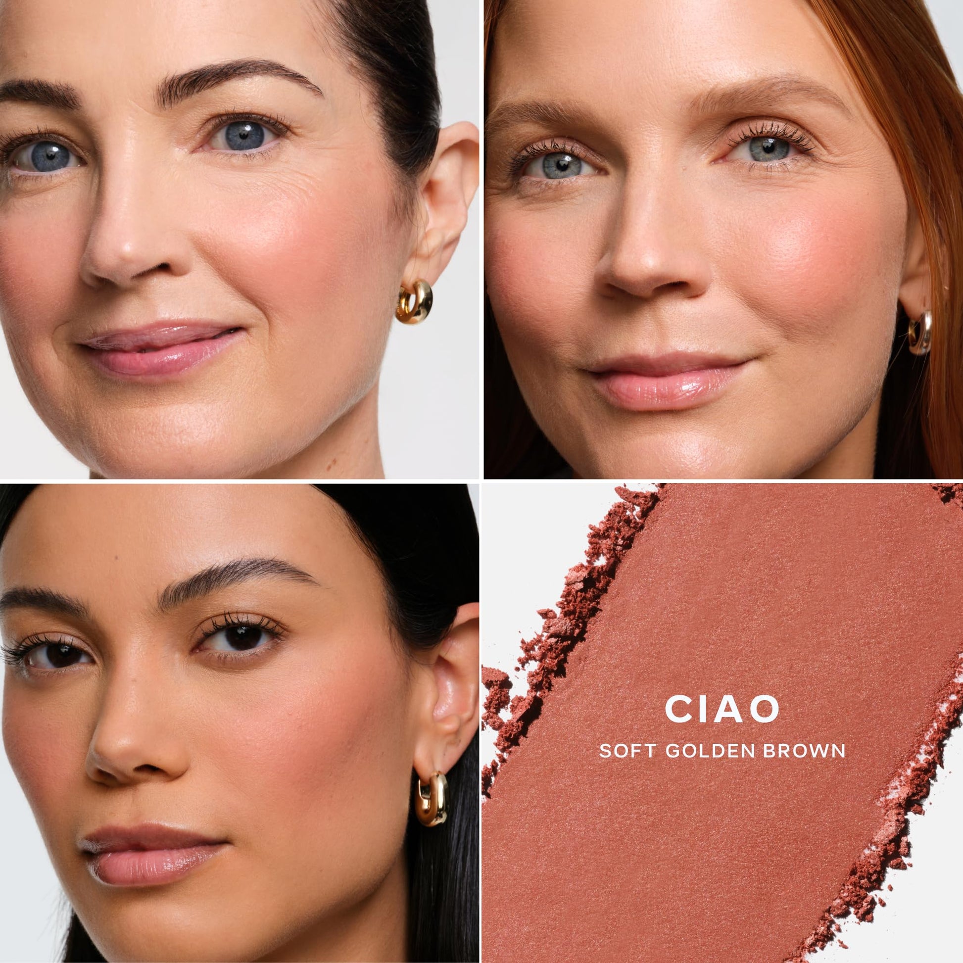 Saie SuperSuede Baked Blush - Talc-Free Powder Blush for Cheeks Infused with Hyaluronic Acid, Glycerin + Squalane - Hydrating Face Makeup for a Natural, Diffused Flush of Color - Ciao (0.1 Ounce) Saie buy supplements canada