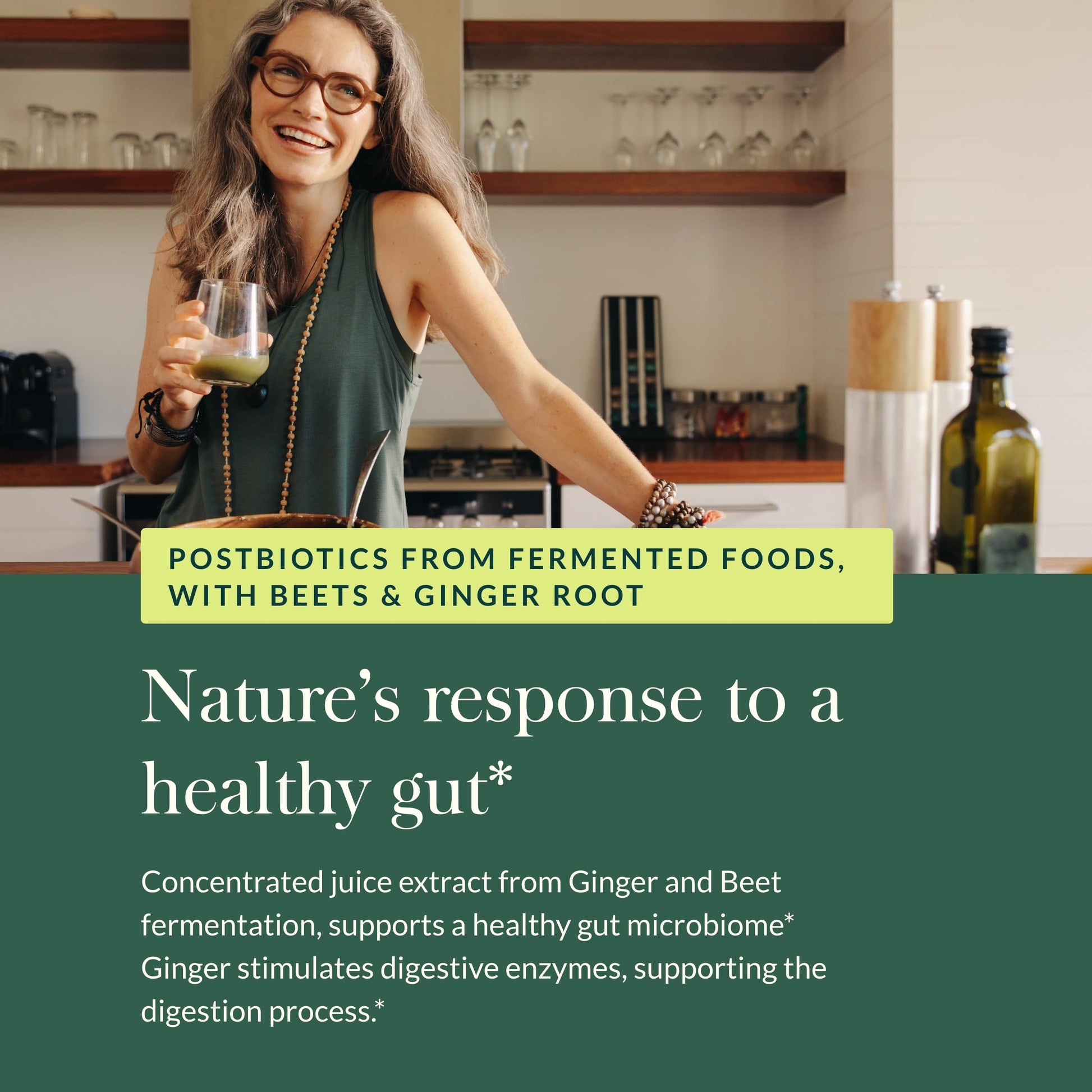 Gaia Herbs Ginger-Beet Postbiotic - Supplement for Gut & Heart Health Support* - Made with Fermented Beets & Ginger - Free from Dairy, Soy & Gluten - 60 Vegan Liquid Phyto-Caps (30 Servings) Gaia Herbs buy supplements canada