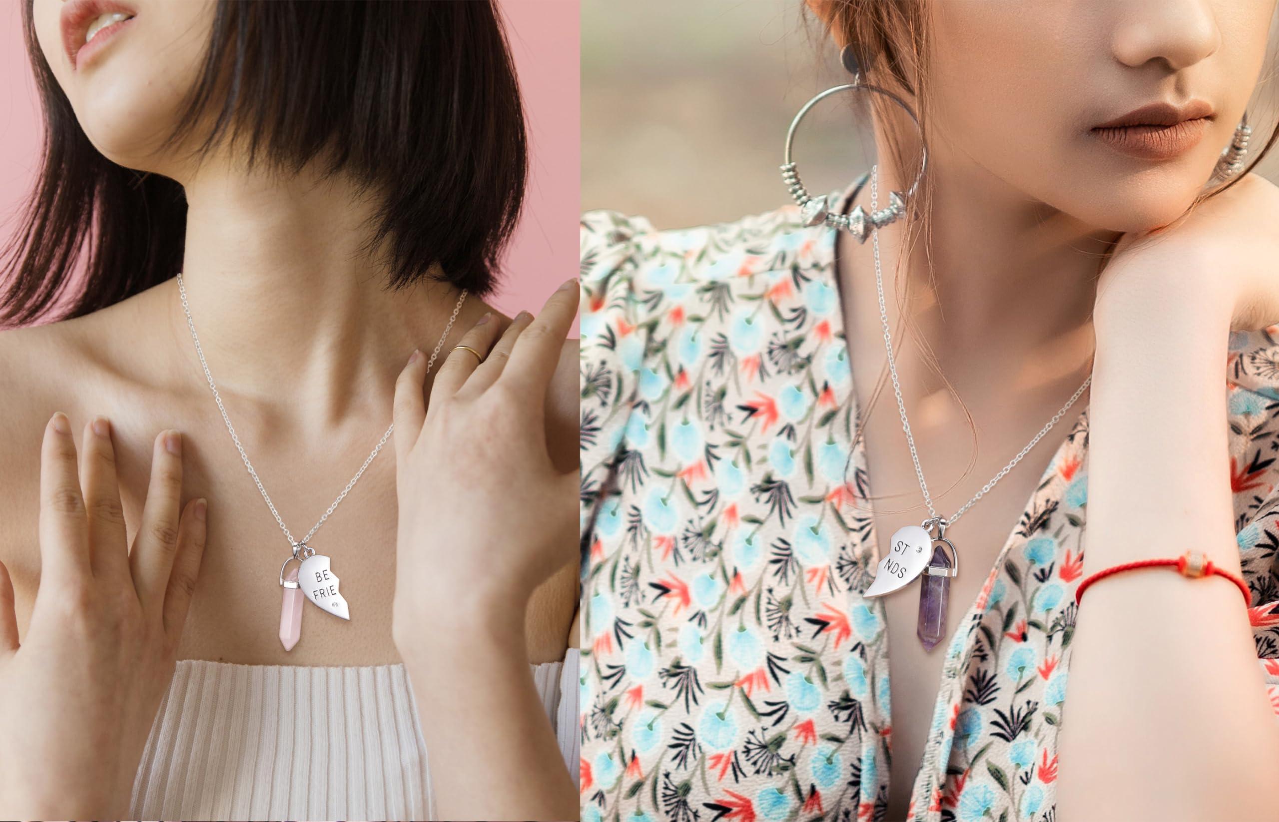PESOENTH Best Friend Necklace for 2 Girls Gifts- BFF Friendship Necklaces Women Matching PESOENTH buy supplements canada