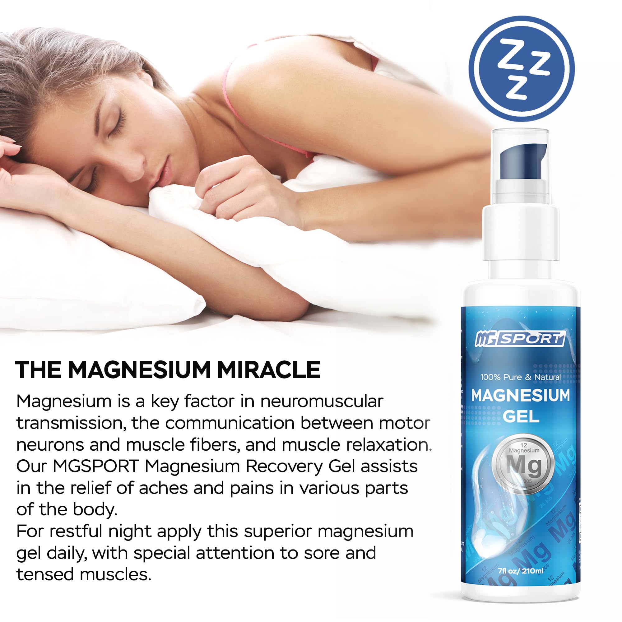 High Absorption Zinc and Magnesium Bundle for Muscle Recovery - Zinc Supplement and Transdermal Magnesium Gel for Leg Cramps MgSport buy supplements canada