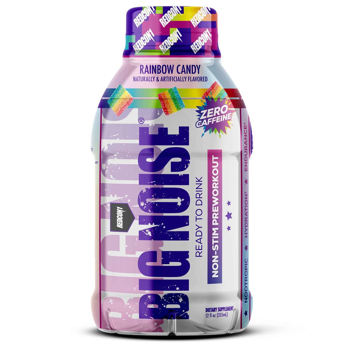 REDCON1 Big Noise RTD Pre Workout Drink, Rainbow Candy - Caffeine-Free Ready-to-Drink REDCON1 buy supplements canada