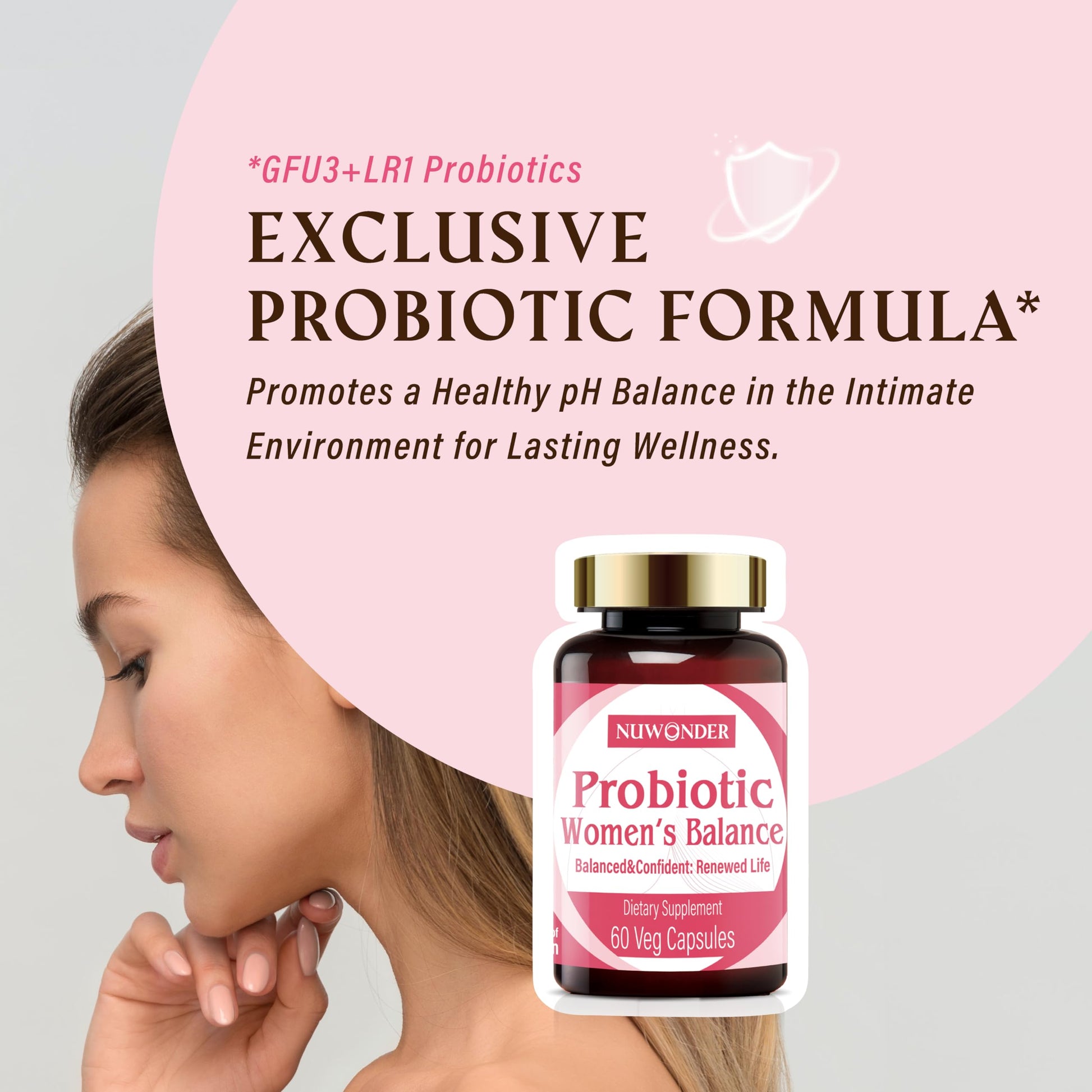 NUWONDER Women's probiotic - Natural Vaginal Support Supplement, Balanced & Confident NUWONDER buy supplements canada