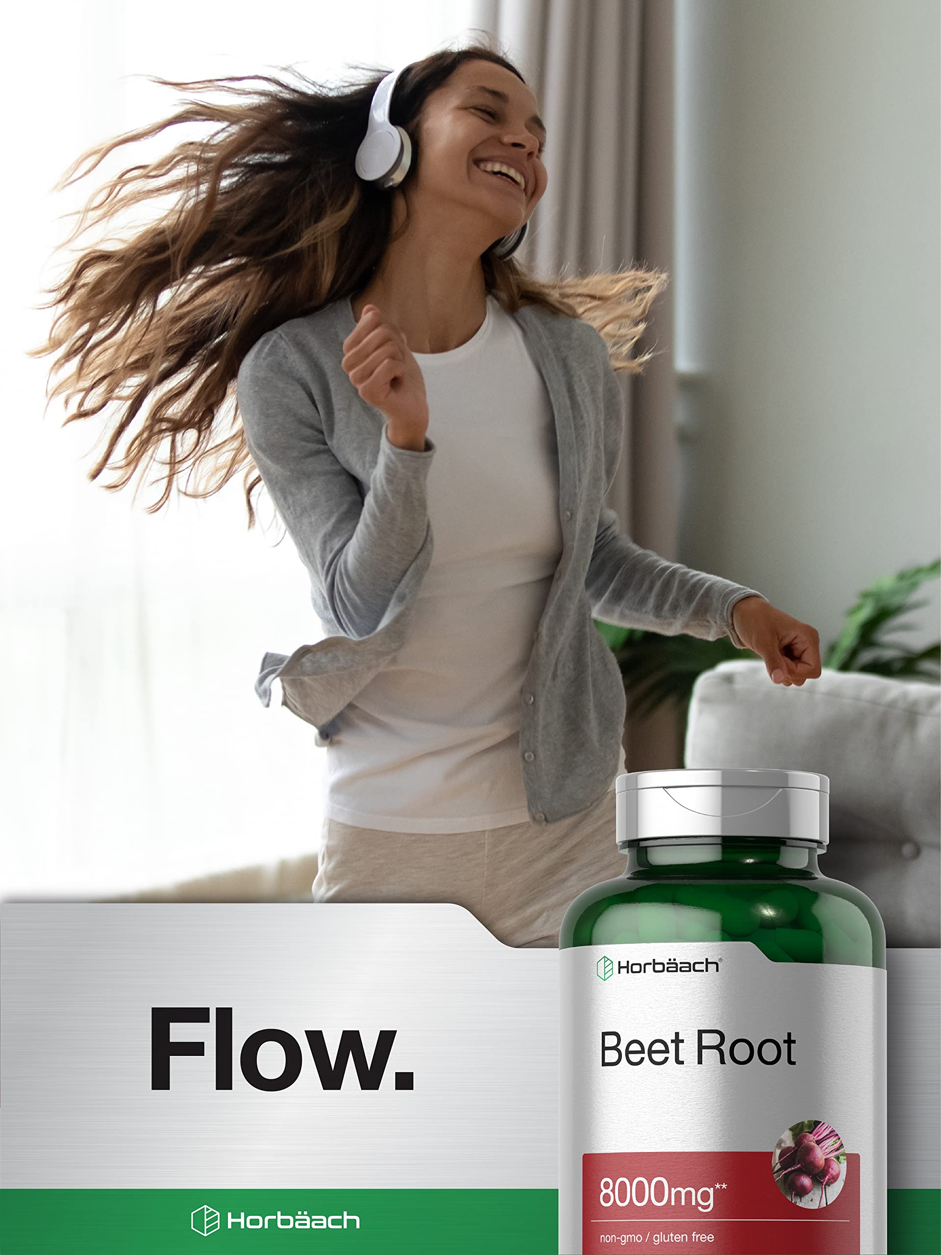 Horbäach Beet Root Powder Capsules | 320 Pills | Non-GMO, Gluten Free Formula | High Potency Herbal Extract Supplement Horbäach buy supplements canada