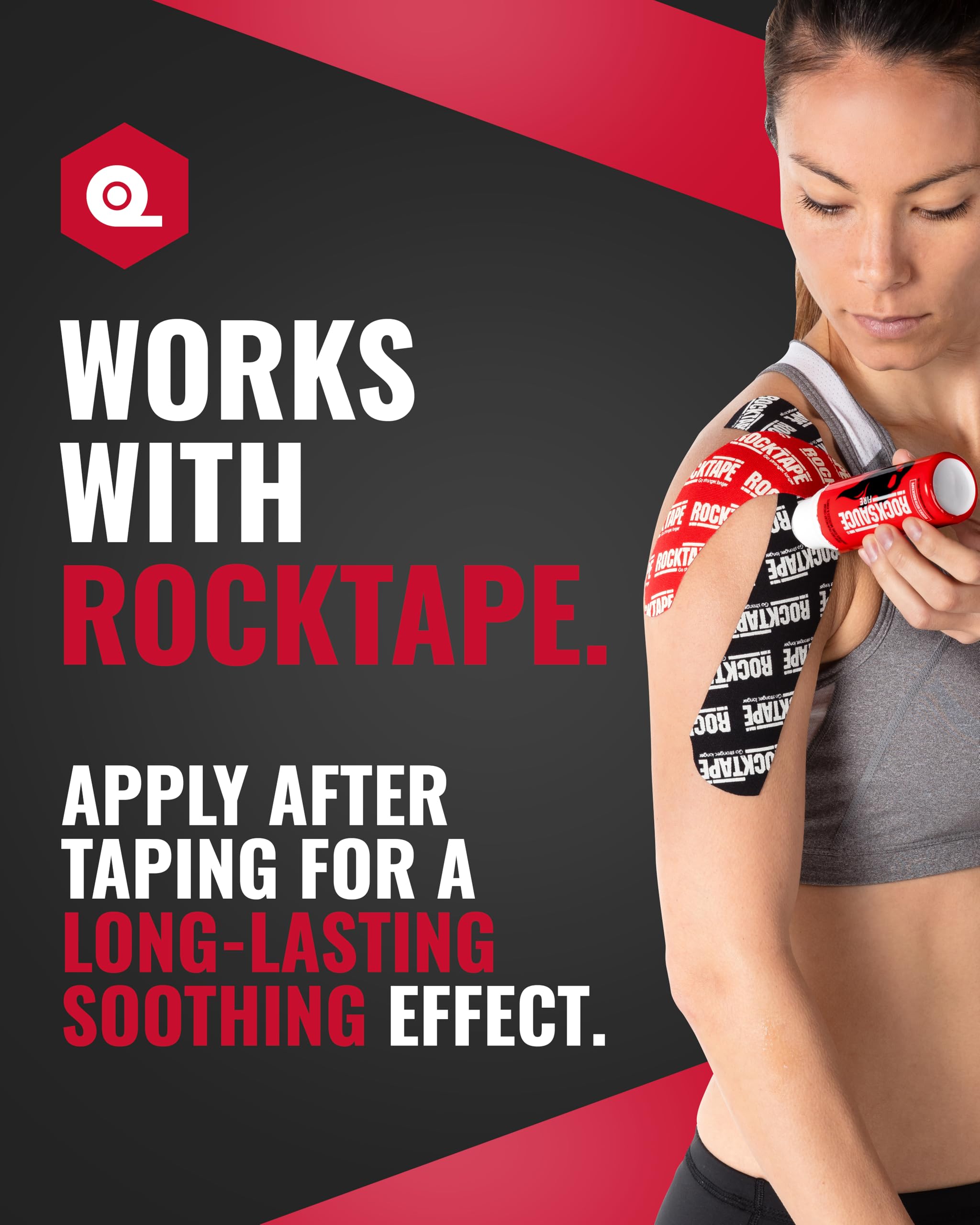 RockSauce Fire, 3 oz Roll-On - Easy to use Pain Relief Cream - Capsaicin & Menthol Formula Relieves Muscle & Joint Pain - Works w/ RockTape - No-Mess Applicator - Dye-Free, Won't Stain Clothes RockTape buy supplements canada