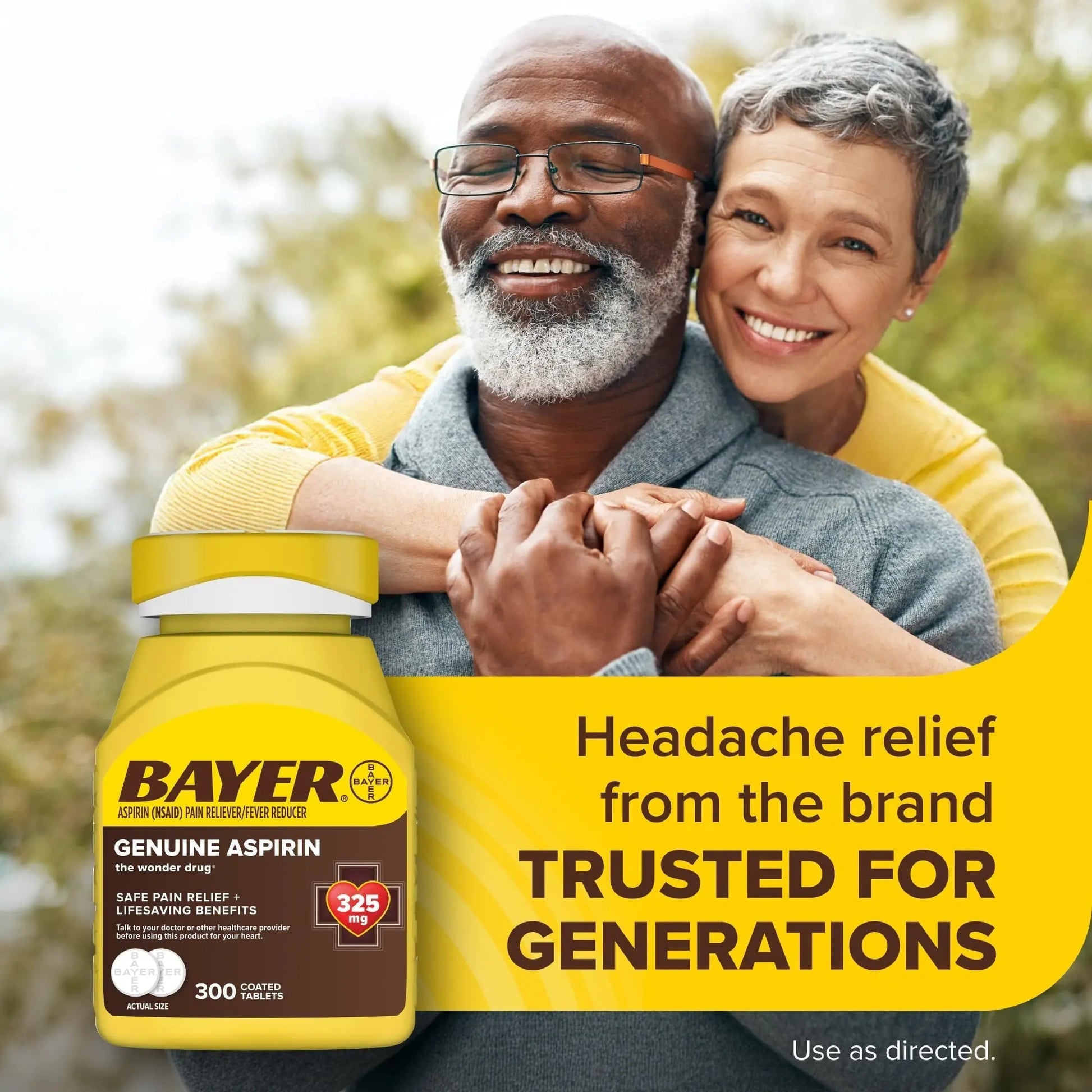 Bayer Genuine Aspirin 325 mg, Coated Tablets for Headache Relief, Multi-Symptom Pain Reliever and Fever Reducer, Pain Relief Tablets for Tooth and Muscle Pain, Backache, 300 Ct Bayer buy supplements canada