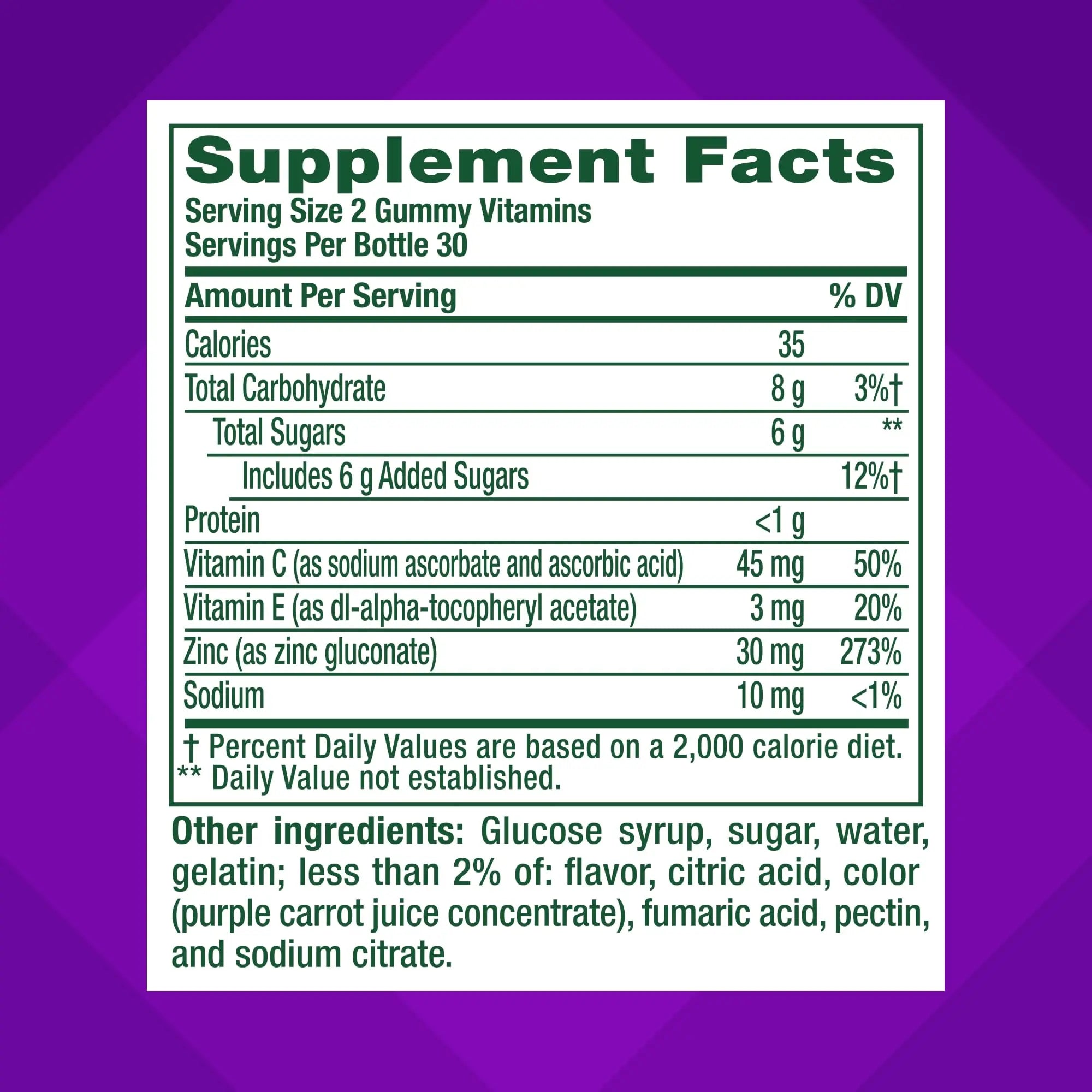 vitafusion Daily Complexion Care (1), Beauty Supplement Helps Support Clear Skin (1) (2) with Zinc Gluconate, Plus Vitamins E & C Vitafusion buy supplements canada