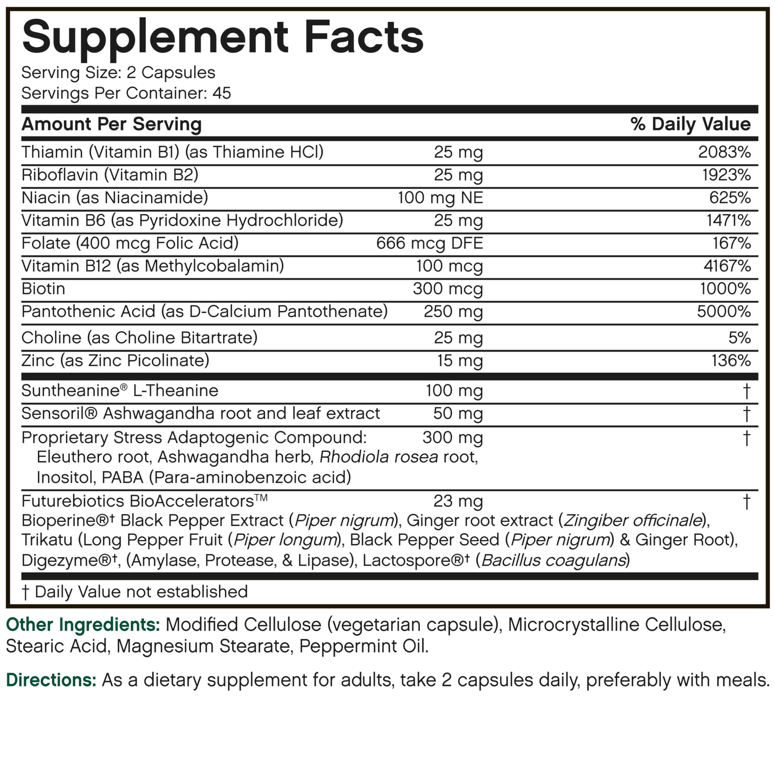 Futurebiotics Stressassist L-theanine Ashwagandha and Rhodiola Rosea Stress Complex - Natural Nutritional Stress Function, 90 Vegetarian Capsules Futurebiotics buy supplements canada