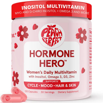 Peach Perfect Inositol Multivitamin – Myo-Inositol & D-Chiro 40:1 Blend, Omega-3, Vitamin D3, Magnesium, Zinc Peach Perfect buy supplements canada