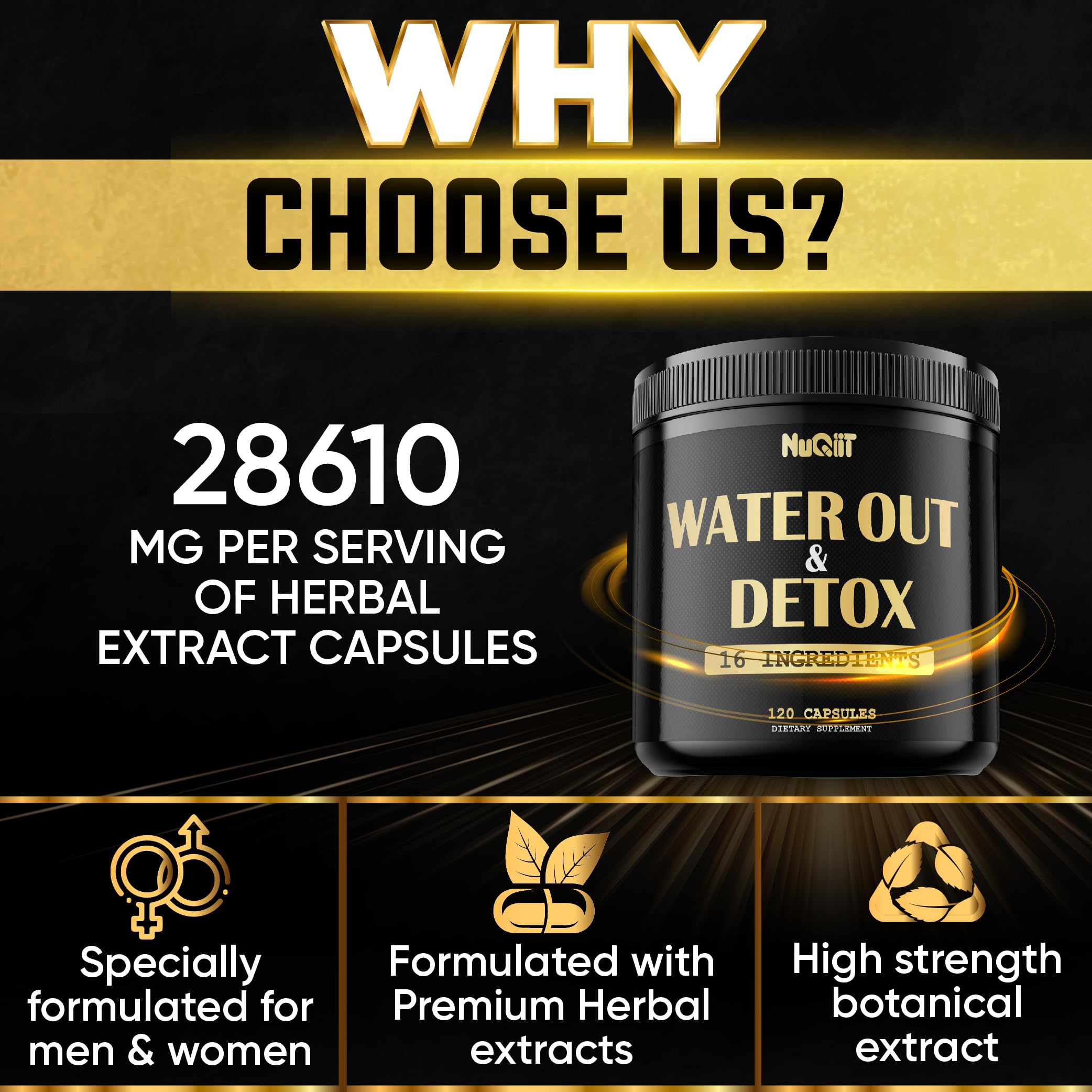 Nuqiit Water Out Supplement with Dandelion Root 12000mg Apple Cider Vinegar 4500mg & More Nuqiit buy supplements canada