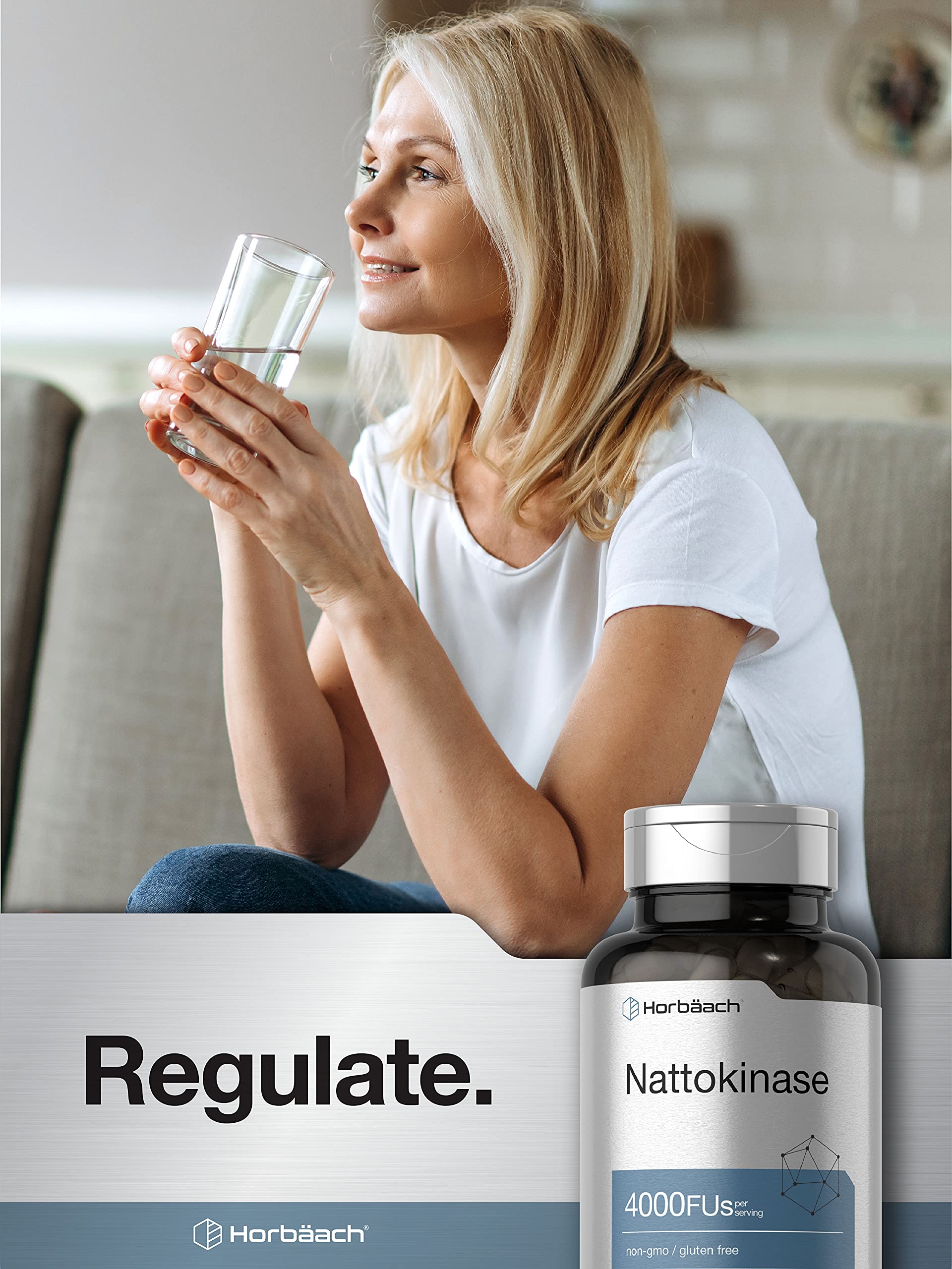 Nattokinase Supplement 4000 FU | 150 Capsules | Non-GMO, Gluten Free | by Horbaach Horbäach buy supplements canada