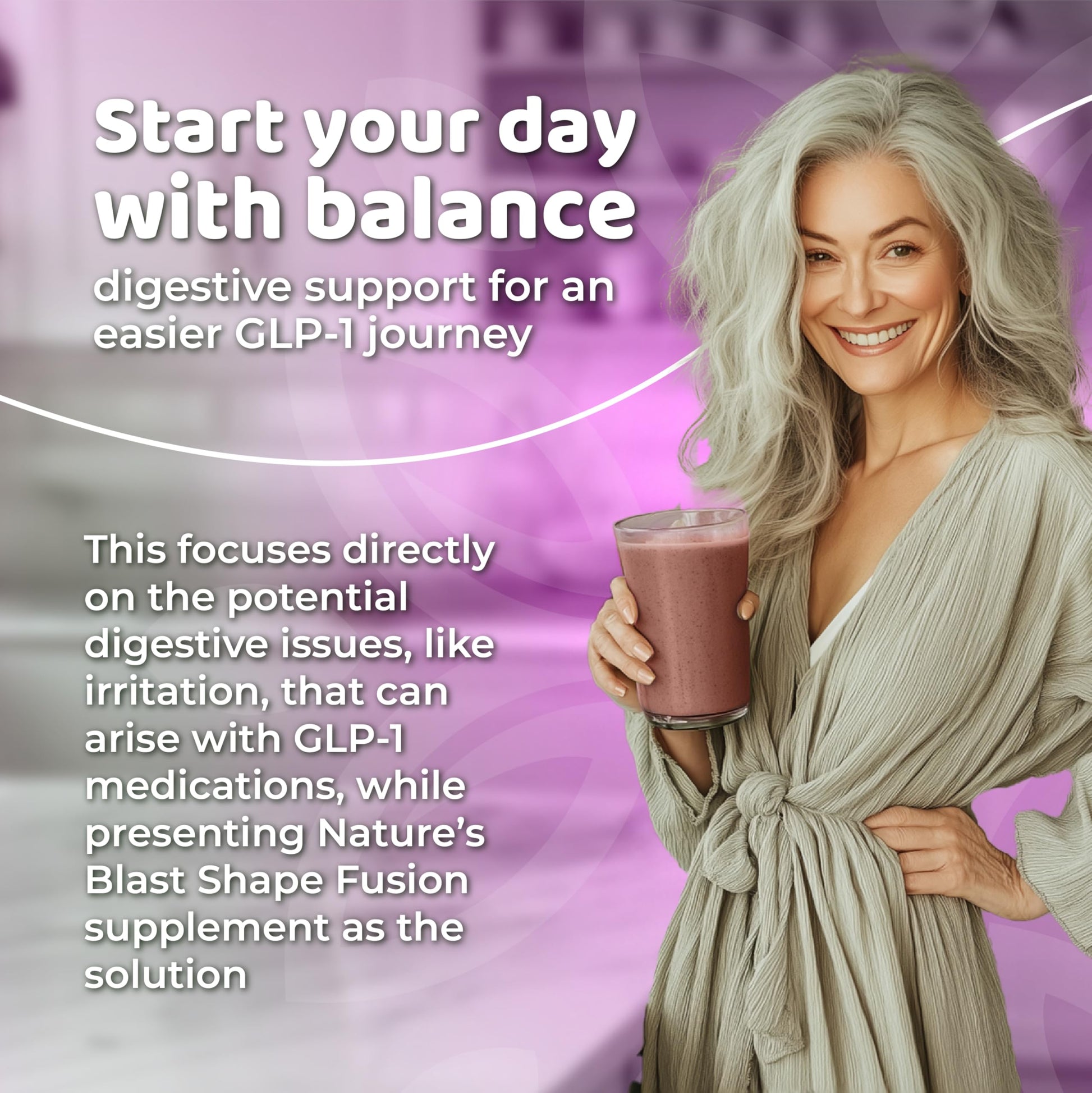 NATURES BLAST Shape Fusion® - GLP-1 Supplements with Ashwagandha, Hibiscus, Ceylon Cinnamon, Maqui Berry & African Mango Extract - Supports Healthy Habits, Energy & Body Balance - 30 Servings NATURES BLAST buy supplements canada