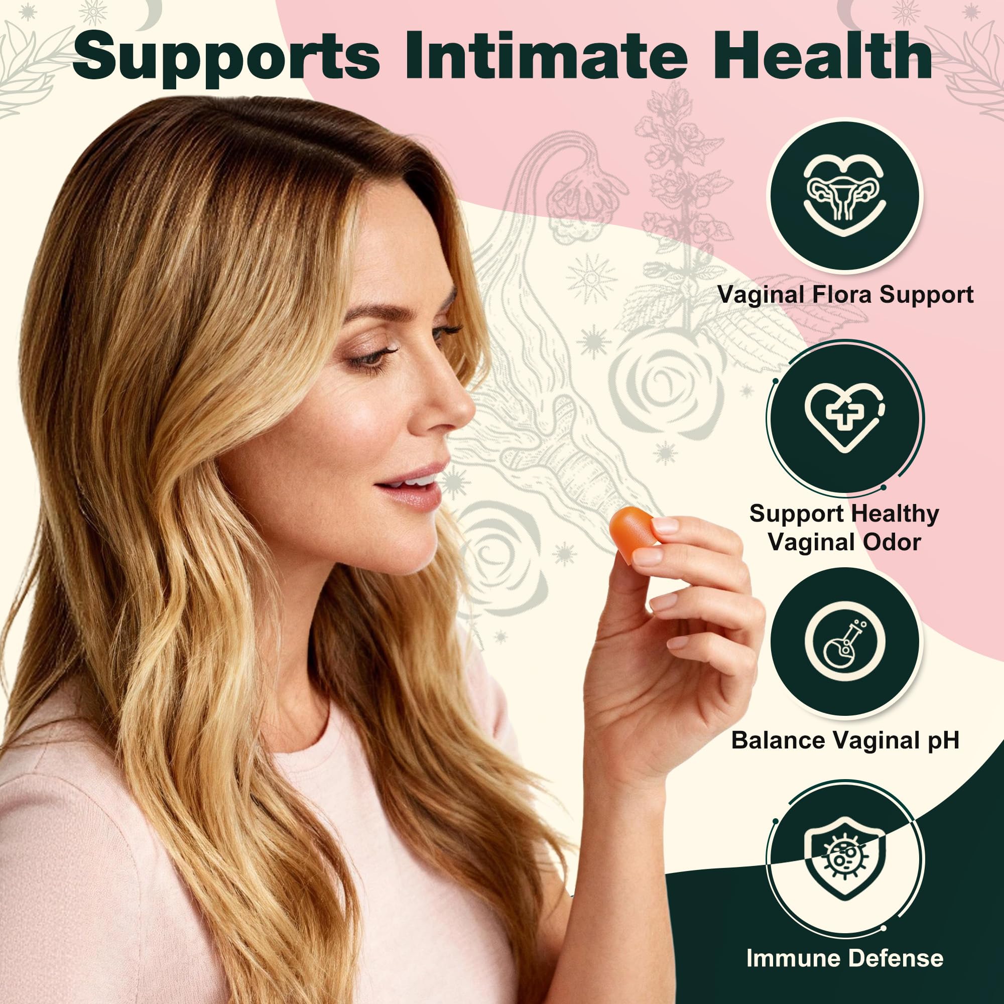 Oneoo Feminine Balance Gummies - Premium Balance Gummies for Women's pH Health, Feminine Gummy for Immune & Energy Support, Vegan, Gluten-Free, Hawaiian Pineapple, 60 Count Oneoo buy supplements canada