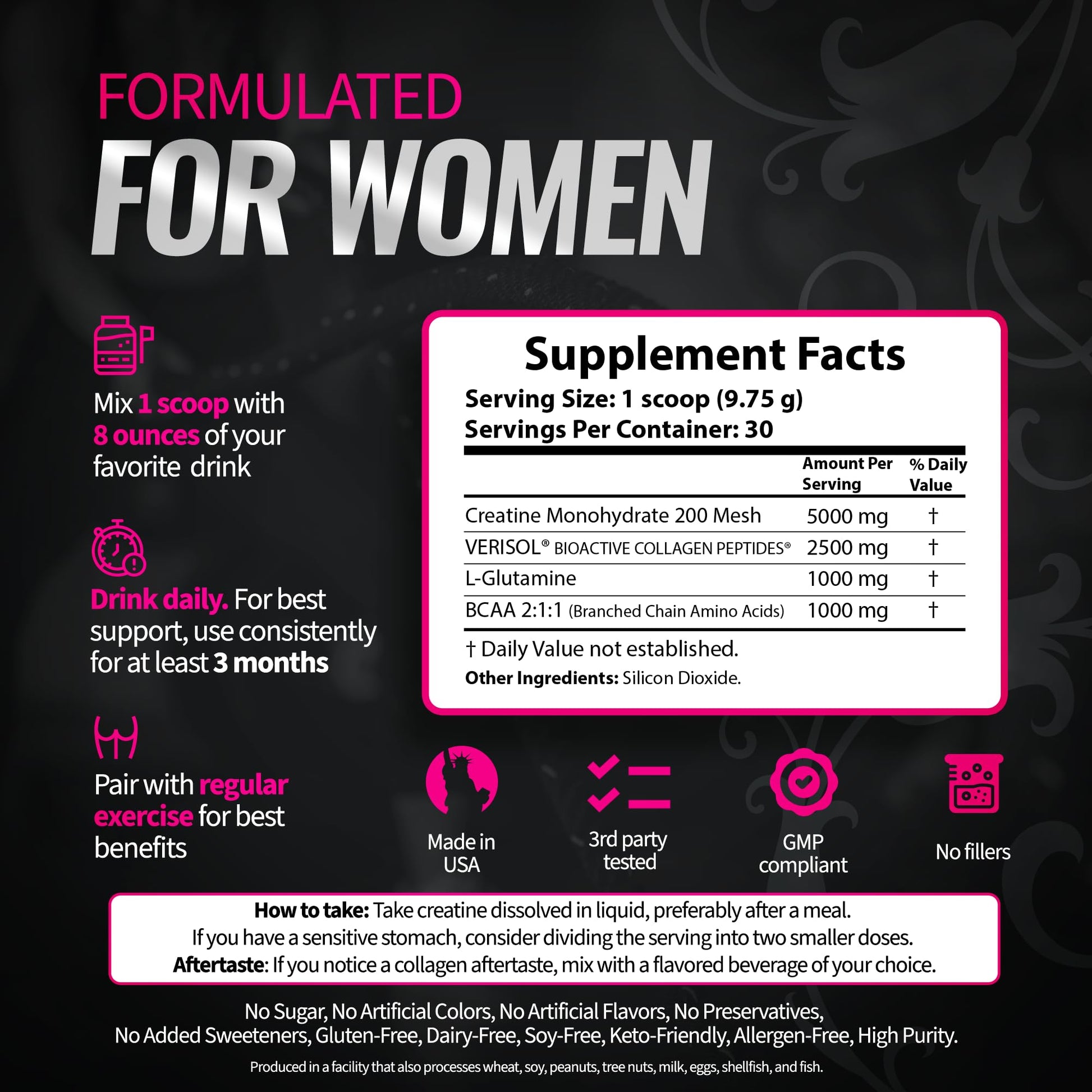 Bold Buns Creatine for Women – Booty Builder Supplement with Collagen & BCAA – Supports Muscle Development, Post-Workout Recovery, Skin Elasticity Bold Buns buy supplements canada