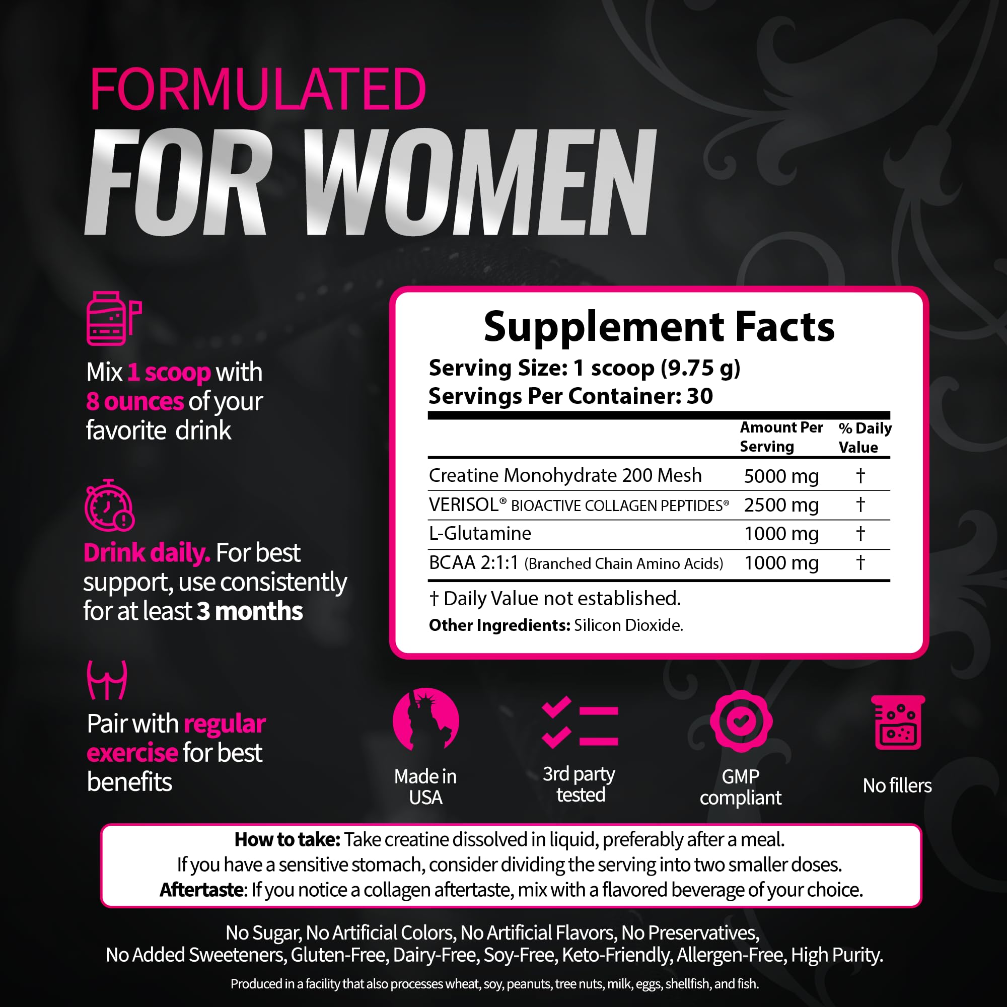 Bold Buns Creatine for Women – Booty Builder Supplement with Collagen & BCAA – Supports Muscle Development, Post-Workout Recovery, Skin Elasticity Bold Buns buy supplements canada