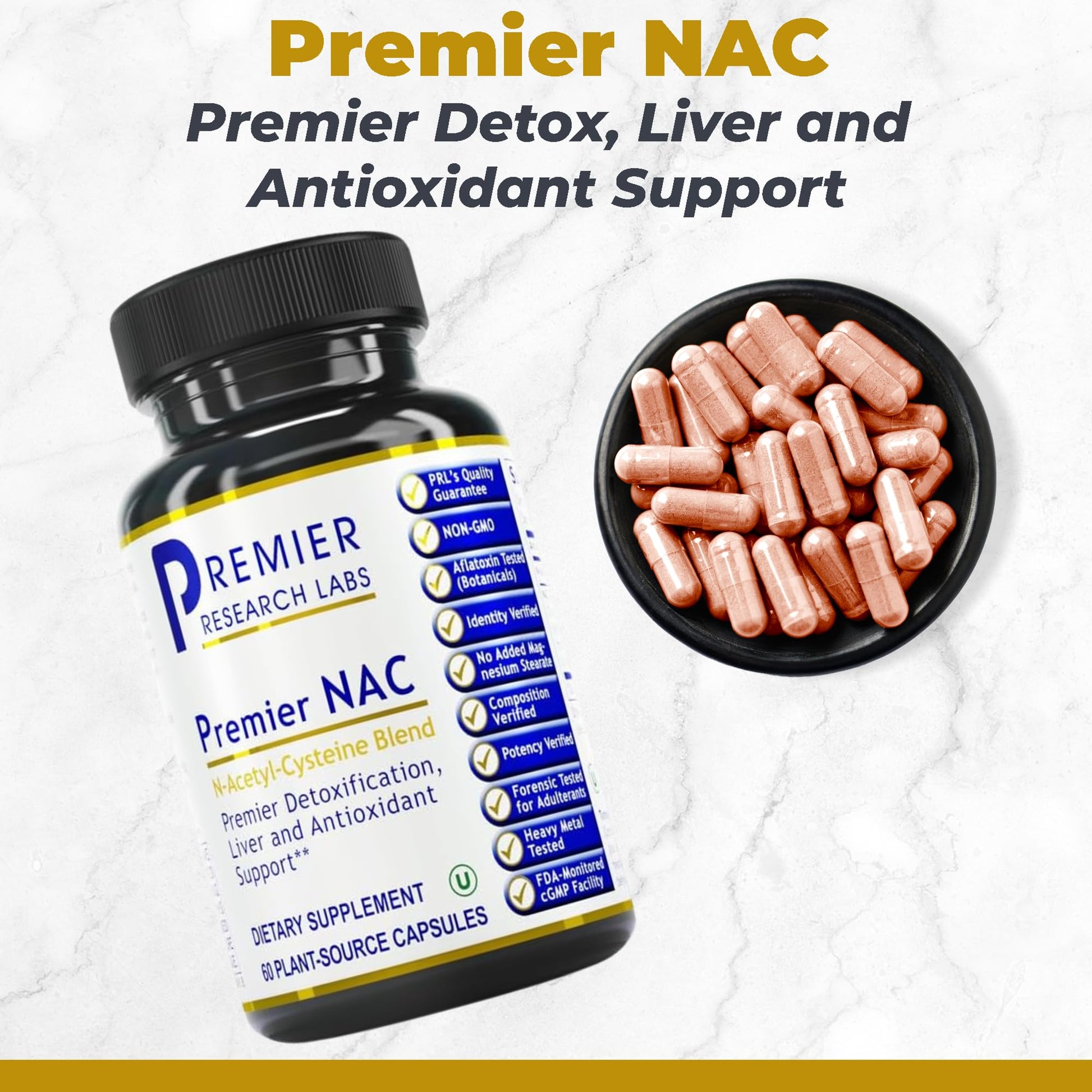 Premier Research Labs Premier NAC - NAC Supplement N-Acetyl Cysteine, N-Acetyl-L-Cysteine, Liver & Immune Support, 300mg NAC Per Capsule - 60 Vegetarian Capsules Premier Research Labs buy supplements canada