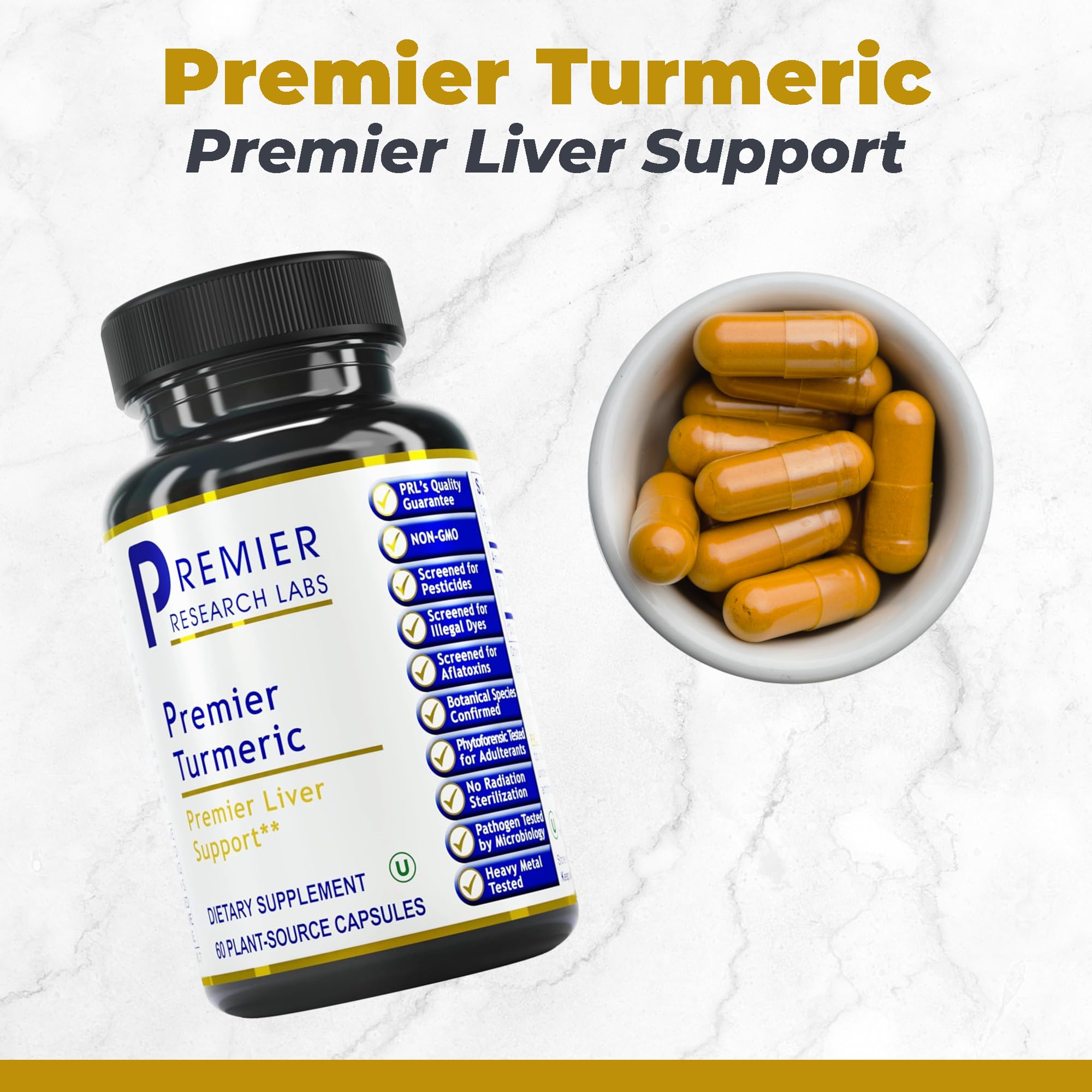 Premier Research Labs Premier Turmeric Capsules - Turmeric Curcumin Supplement, Liver Support, 500 mg of Curcuma Per Capsule - 60 Vegetarian Capsules Premier Research Labs buy supplements canada