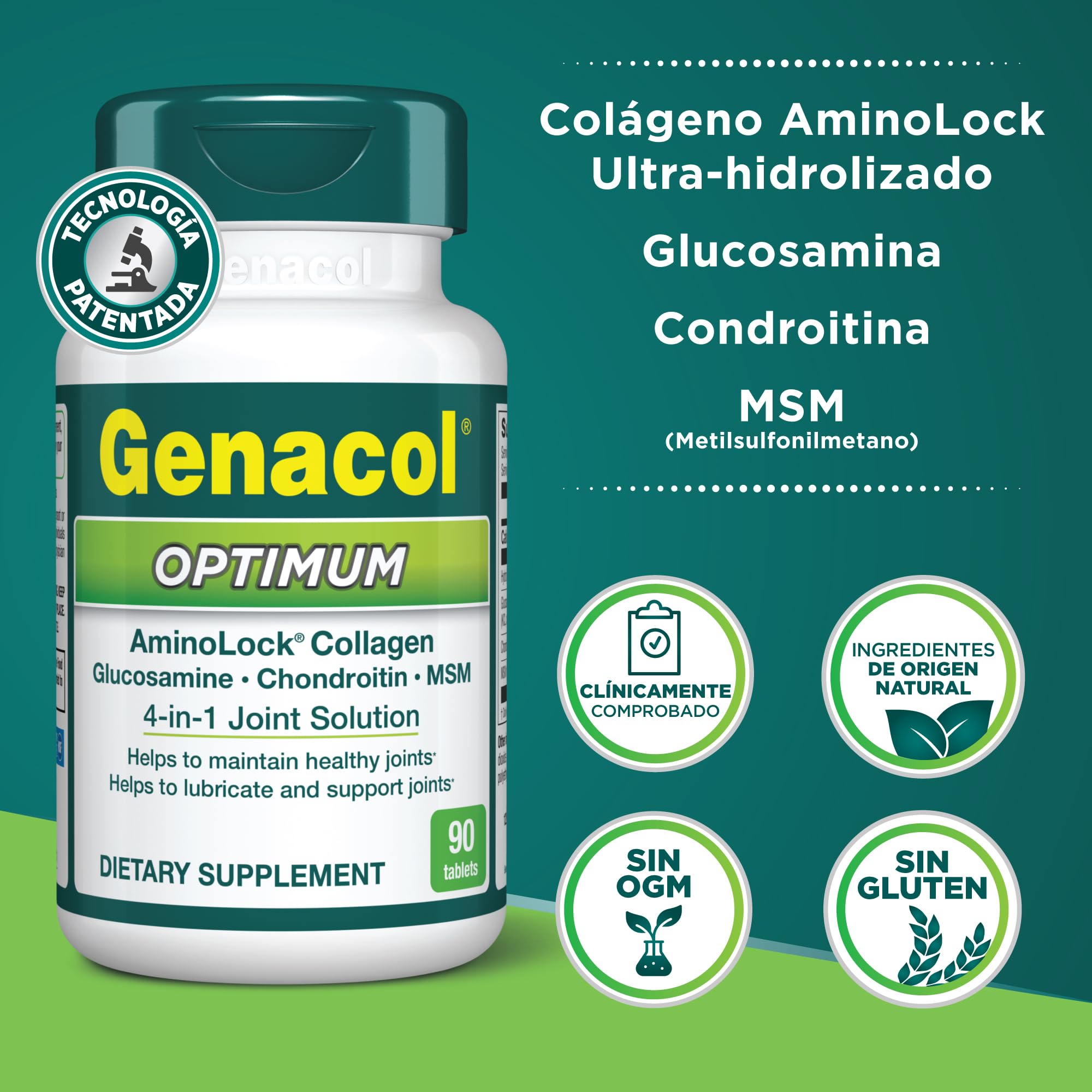 Genacol Optimum – Glucosamine, Chondroitin, MSM and Ultra-Hydrolyzed Collagen Tablets, Maintains Healthy Joints, Protects & Lubricate Cartilage, 90 Tablets (30-Day Supply) Genacol buy supplements canada