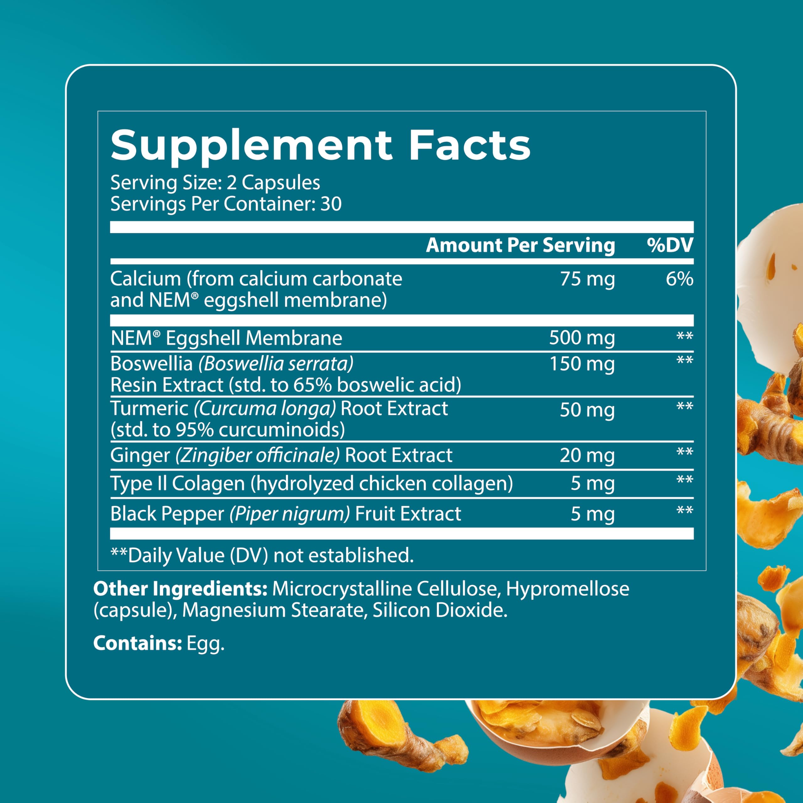 PUREHEALTH RESEARCH Joint Support NEM Eggshell Membrane with Boswellia Extract, Calcium & Turmeric, 60 Capsules PUREHEALTH RESEARCH buy supplements canada