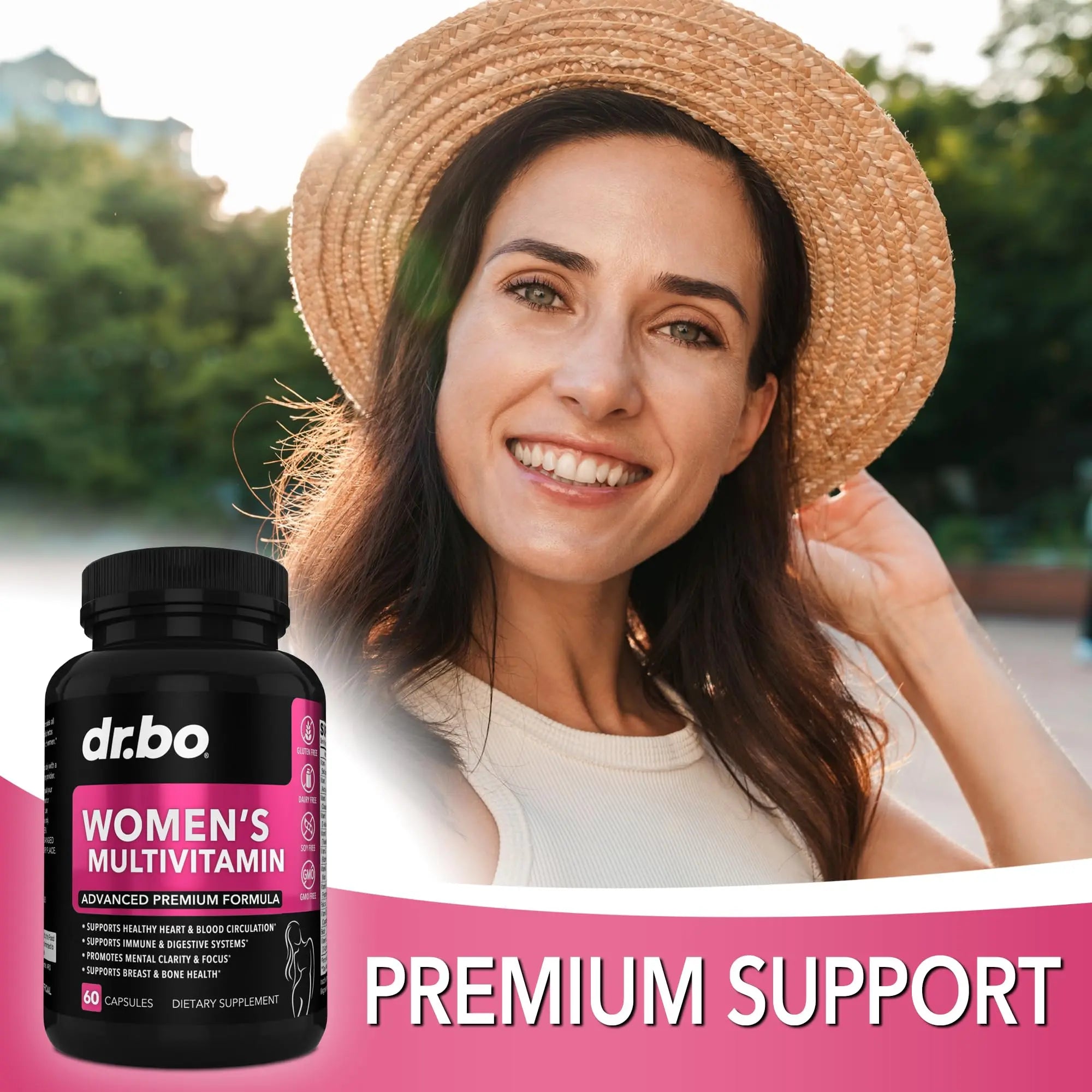 Womens Multivitamin - Natural Daily Multi Vitamins for Women - Womans Energy Vitamin DR. BO buy supplements canada