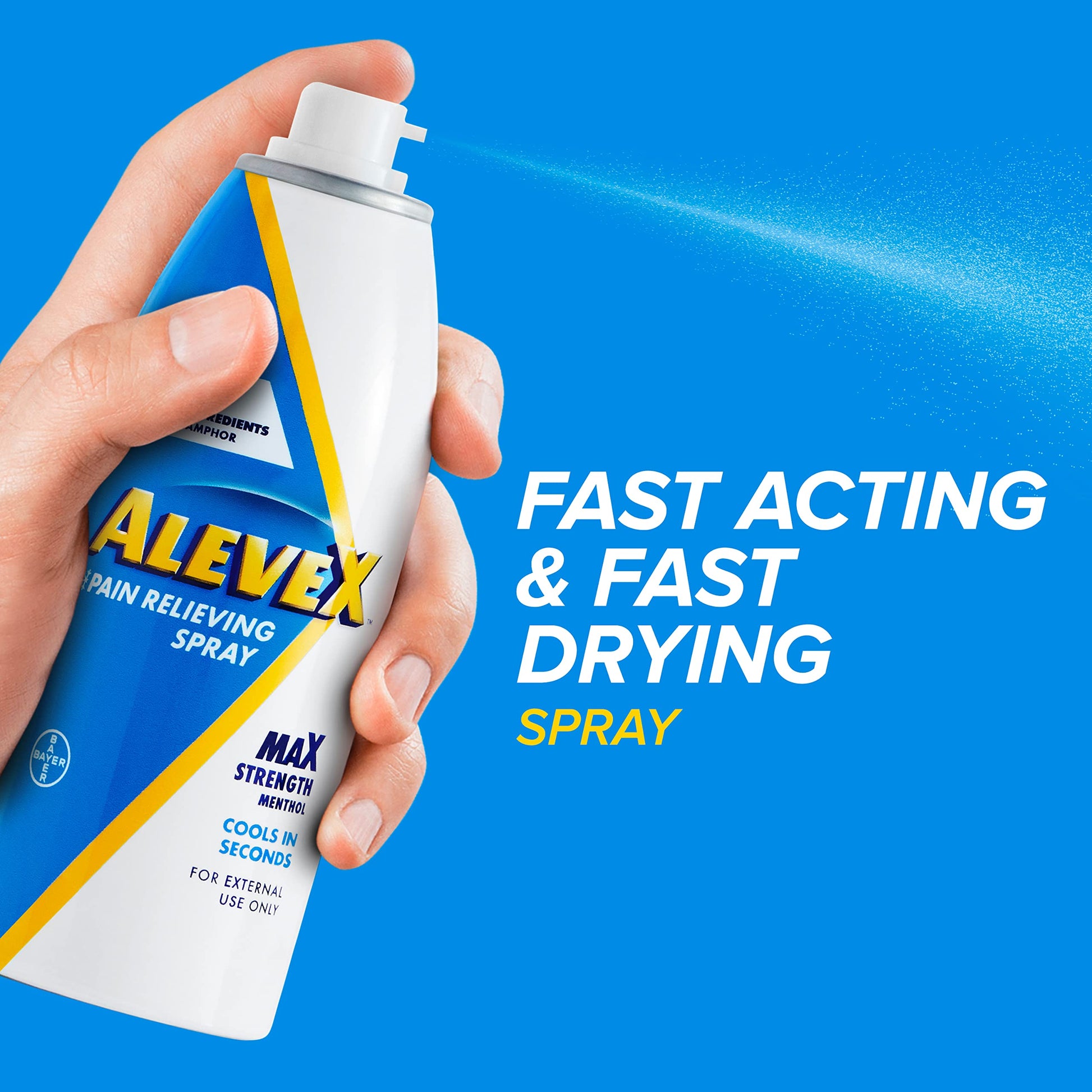 AleveX Pain Relieving Spray, Fast Acting & Fast Drying for Targeted Pain Relief, 3.2 oz Spray Aleve buy supplements canada