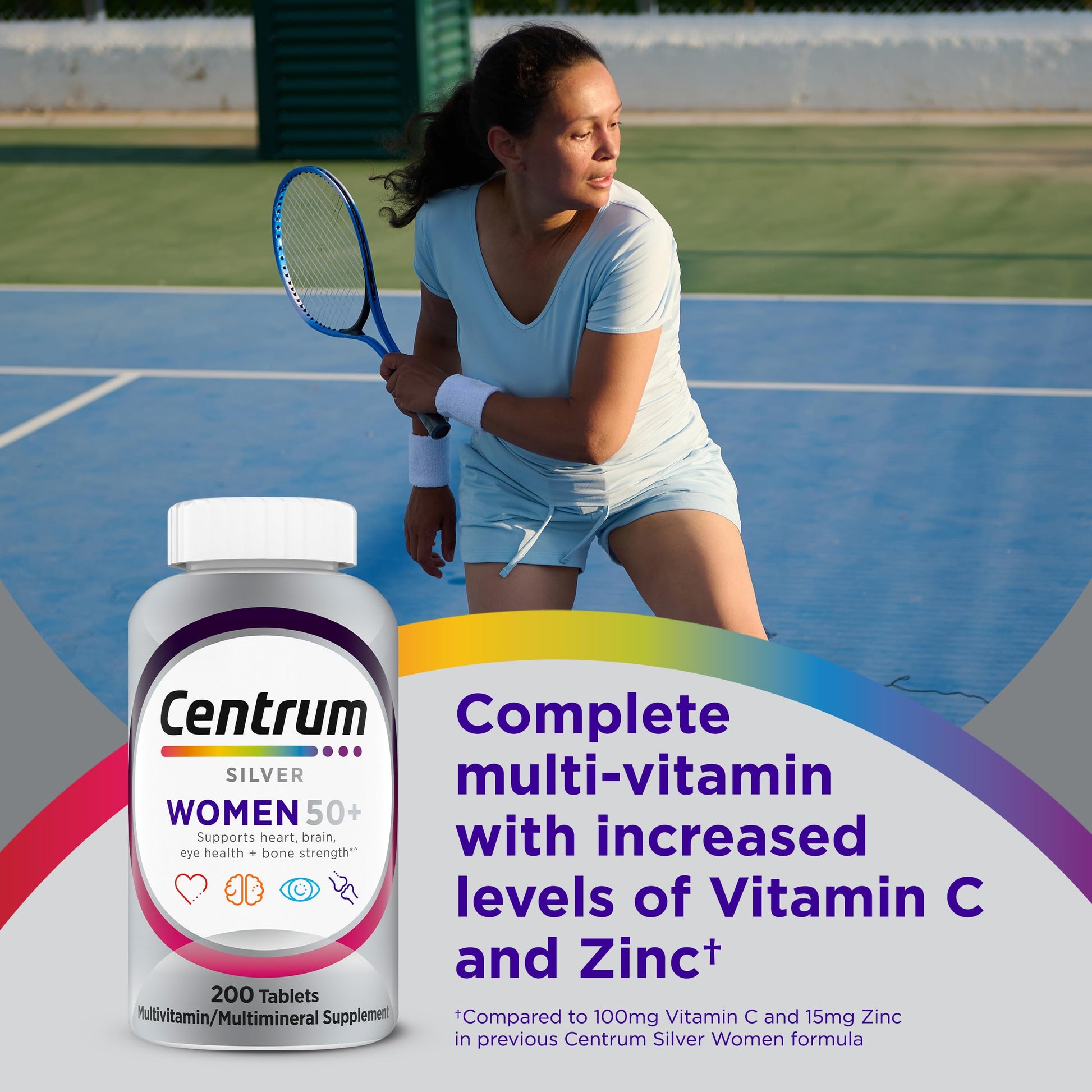 Centrum Silver Women's Multivitamin for Women 50 Plus, Multivitamin/Multimineral Supplement with Vitamin D3, B Vitamins, Non-GMO Ingredients Centrum buy supplements canada
