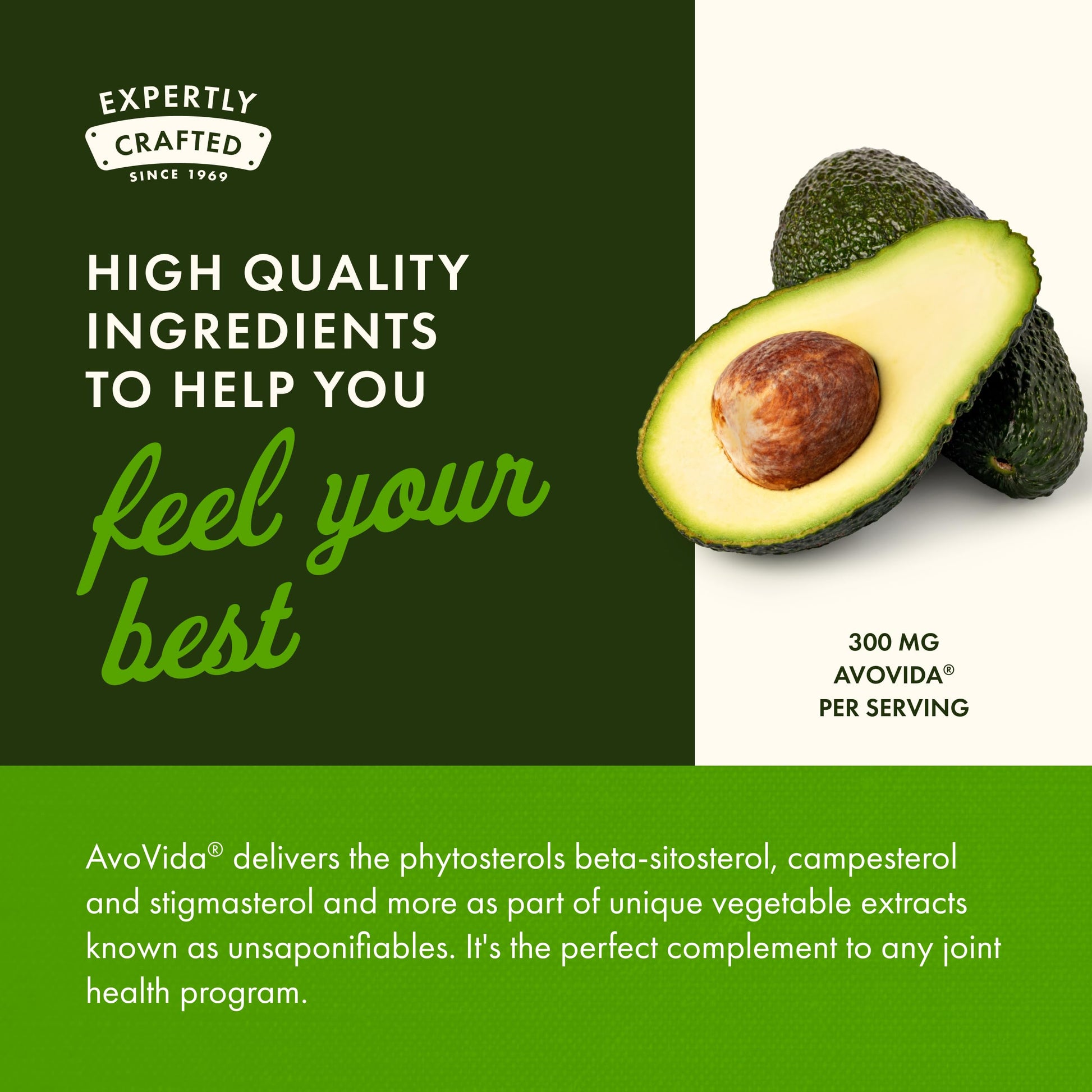 Swanson AvoVida - Natural Supplement Promoting Joint Health & Mobility - Avocado & Soybean Unsaponifiables to Support Cartilage & Tissue Health - (60 Capsules, 300mg Each) (1 Pack) Swanson buy supplements canada