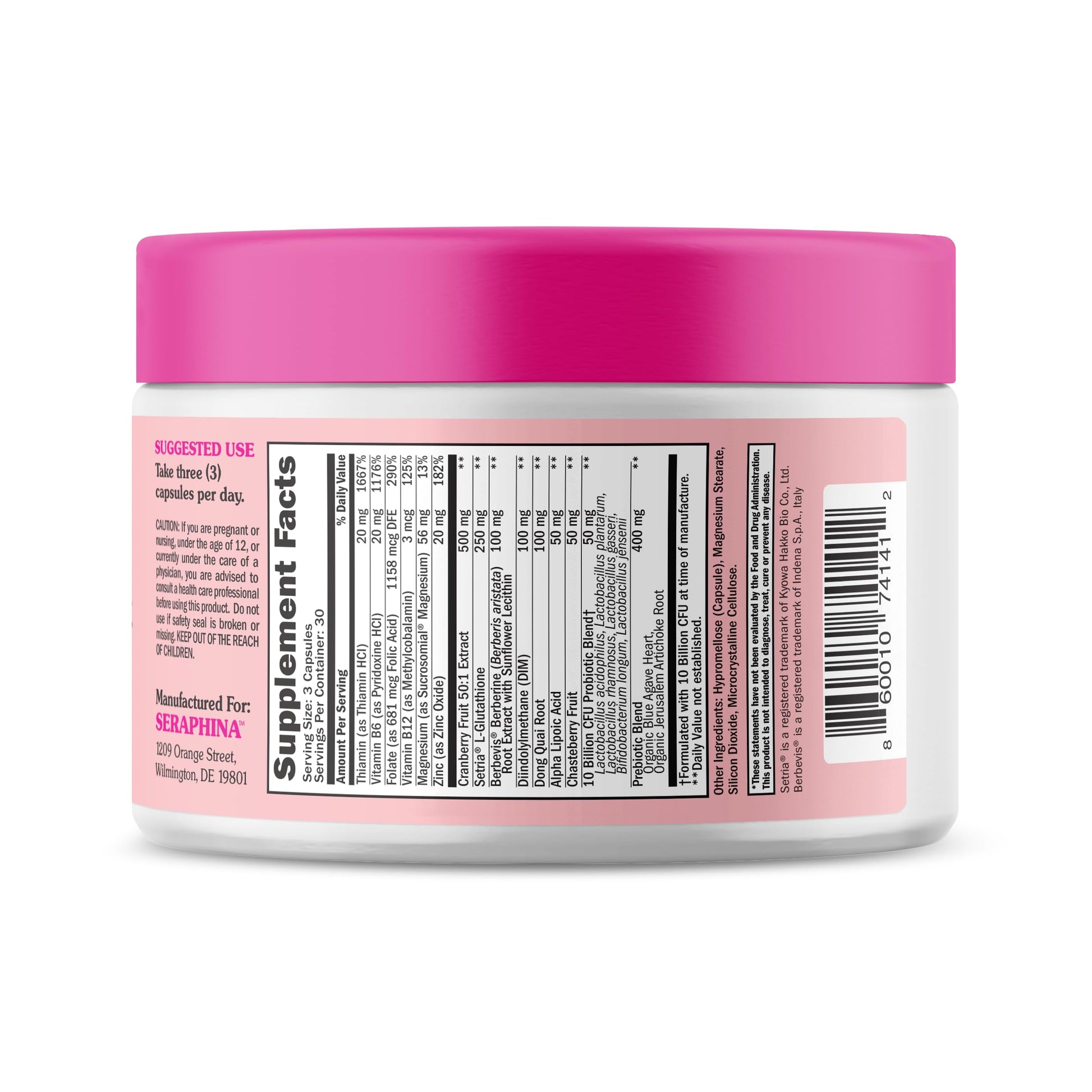 Seraphina 2-in-1 Vaginal Probiotics for Women + Hormone Balance - 90 Capsules for Complete Feminine Seraphina buy supplements canada
