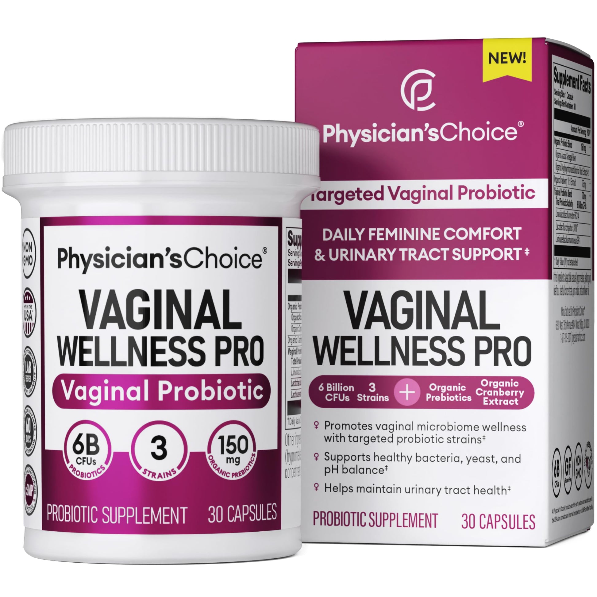 Physician's CHOICE Feminine Power Duo Bundle - Vaginal Probiotic + Womens Probiotic Physician's CHOICE buy supplements canada