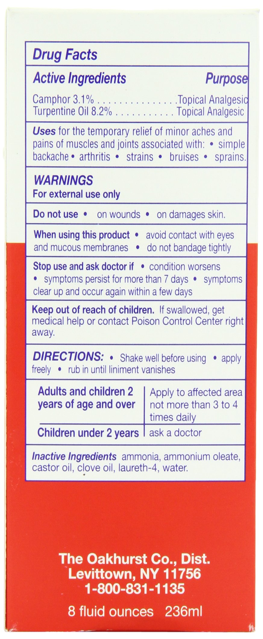 Yager's Pain Relieving Liniment, 8 Ounces OAKHURST COMPANY buy supplements canada