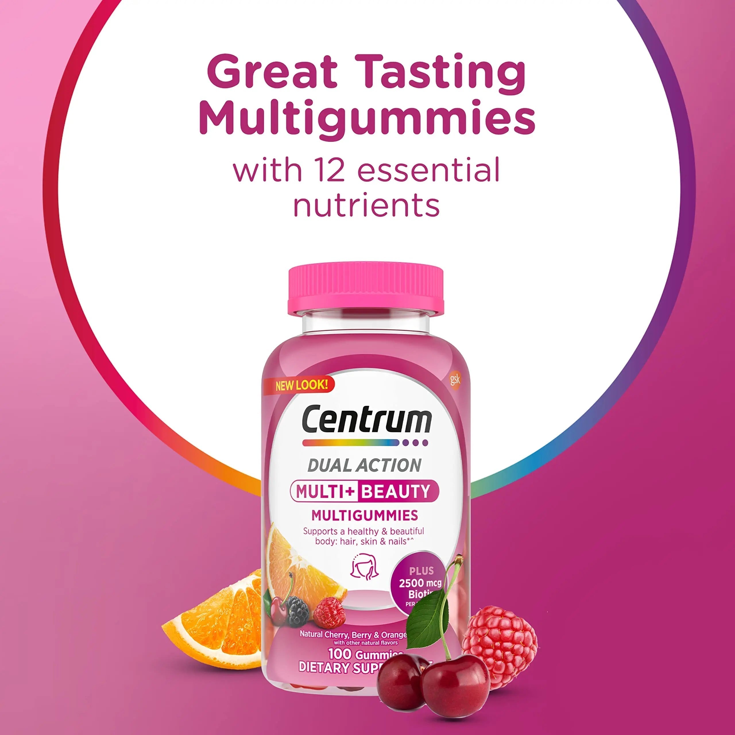 Centrum Multivitamin Gummy, 100 Count (Pack of 1) Centrum buy supplements canada