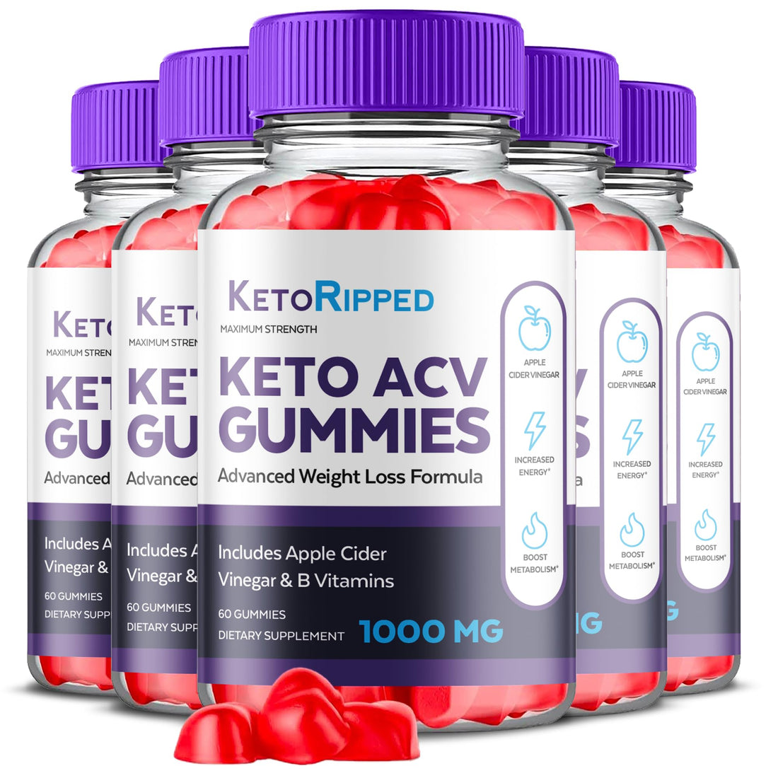 (5 Pack) Keto Ripped ACV Gummies, Keto Ripped ACV Gummies Advanced Weight Loss 1000MG Ark Labs buy supplements canada
