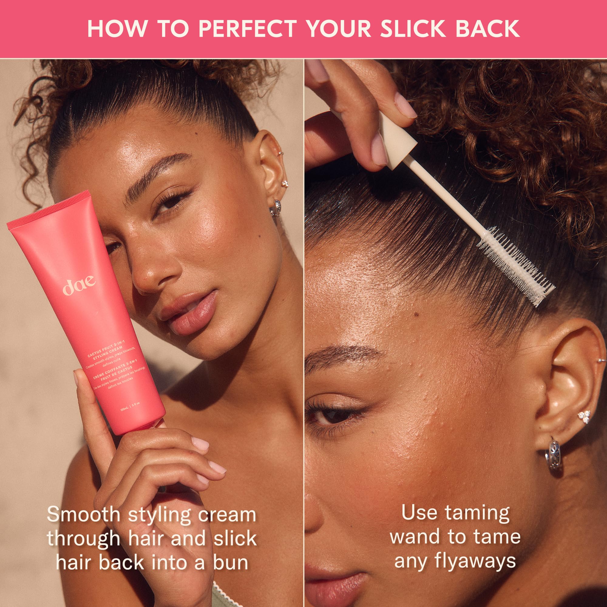 DAE Cactus Fruit 3-In-1 Styling Cream & Taming Wand - Tame Flyaways, Smooth Frizz, Style Edges (0.6 oz.) DAE buy supplements canada