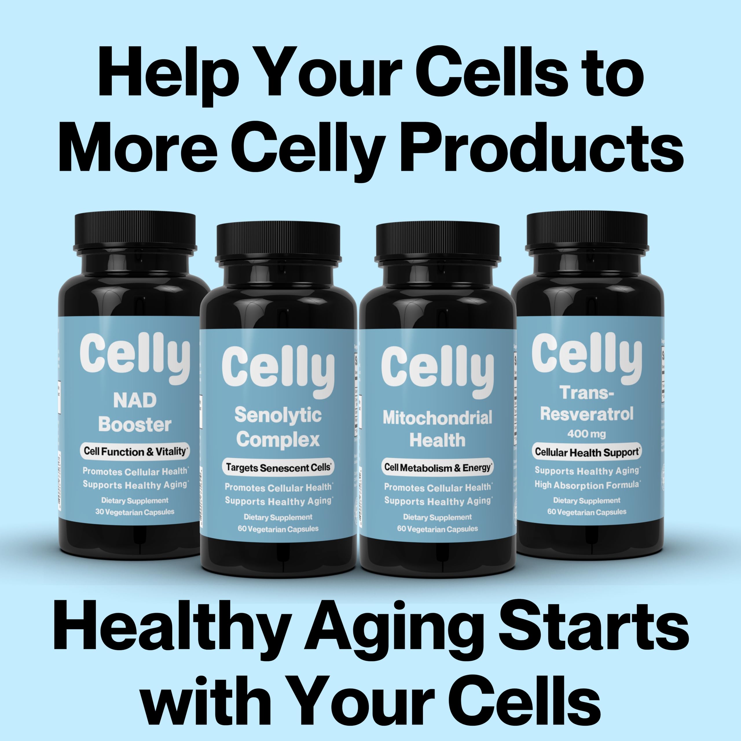 Celly Autophagy Activator | Longevity Supplement for Cellular Nutrition and Healthy Aging | Promotes Cell Renewal with Spermidine, Pterostilbene, Fisetin, and NAC | Made in USA & 3rd Party Tested Celly buy supplements canada