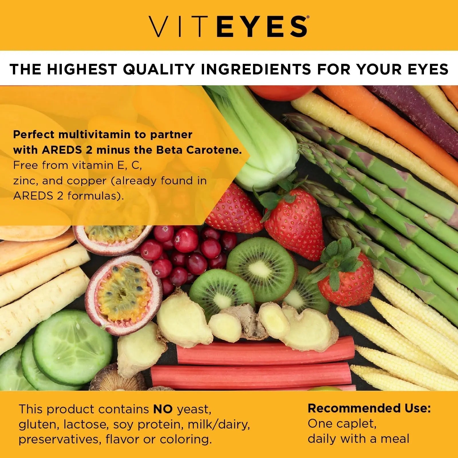 Viteyes Classic AREDS 2 Companion Beta-Carotene Free Multivitamin Supplement, Comprehensive Multivitamin Formula Viteyes buy supplements canada