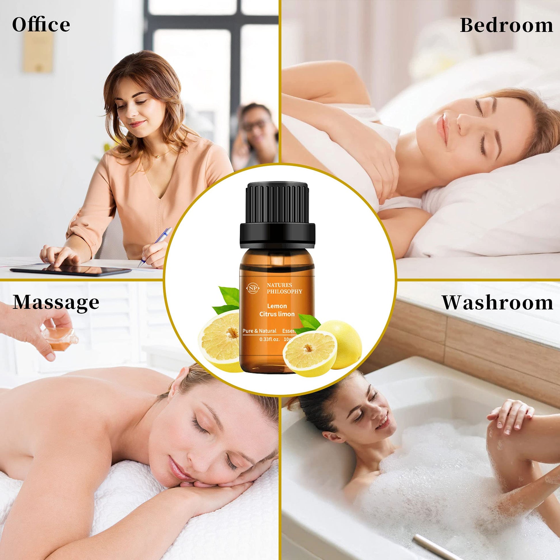Lemon Essential Oil,100% Pure Organic Essential Oils for Aromatherapy, Diffuser, Massage, Soap Making NP NATURES PHILOSOPHY buy supplements canada