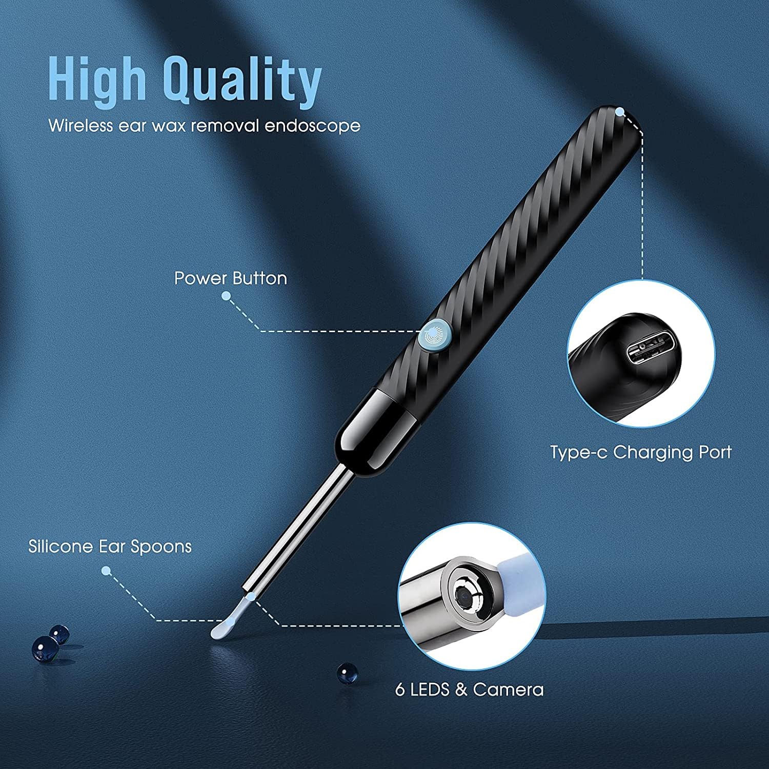 Ear Wax Removal - Earwax Remover Tool with 8 Pcs Ear Set - (Grey) LEIPUT buy supplements canada