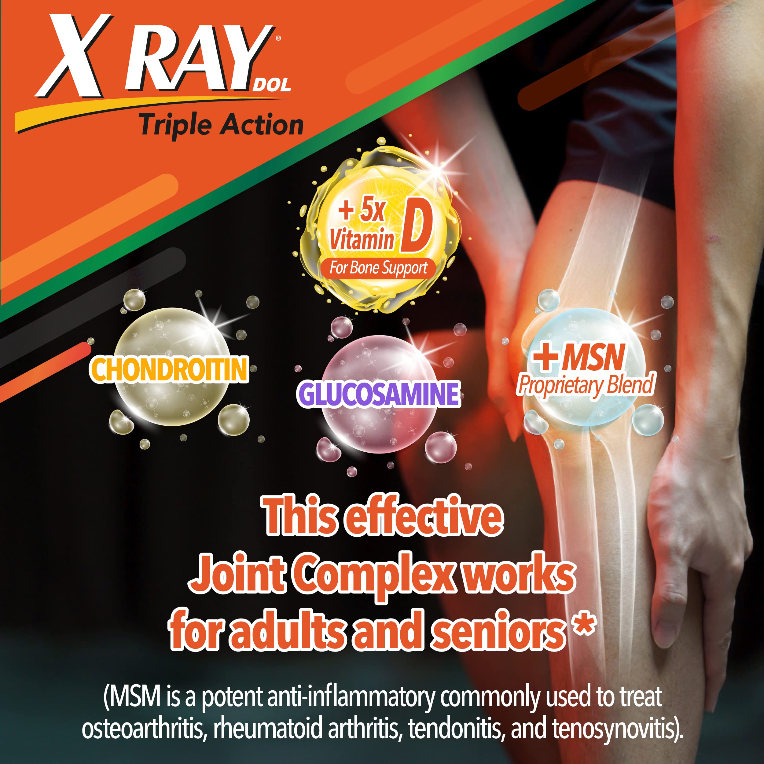 X Ray Dol Triple Action Joint Health Supplement, with 5X Vitamin D, Glucosamine 1500mg X Ray Dol buy supplements canada