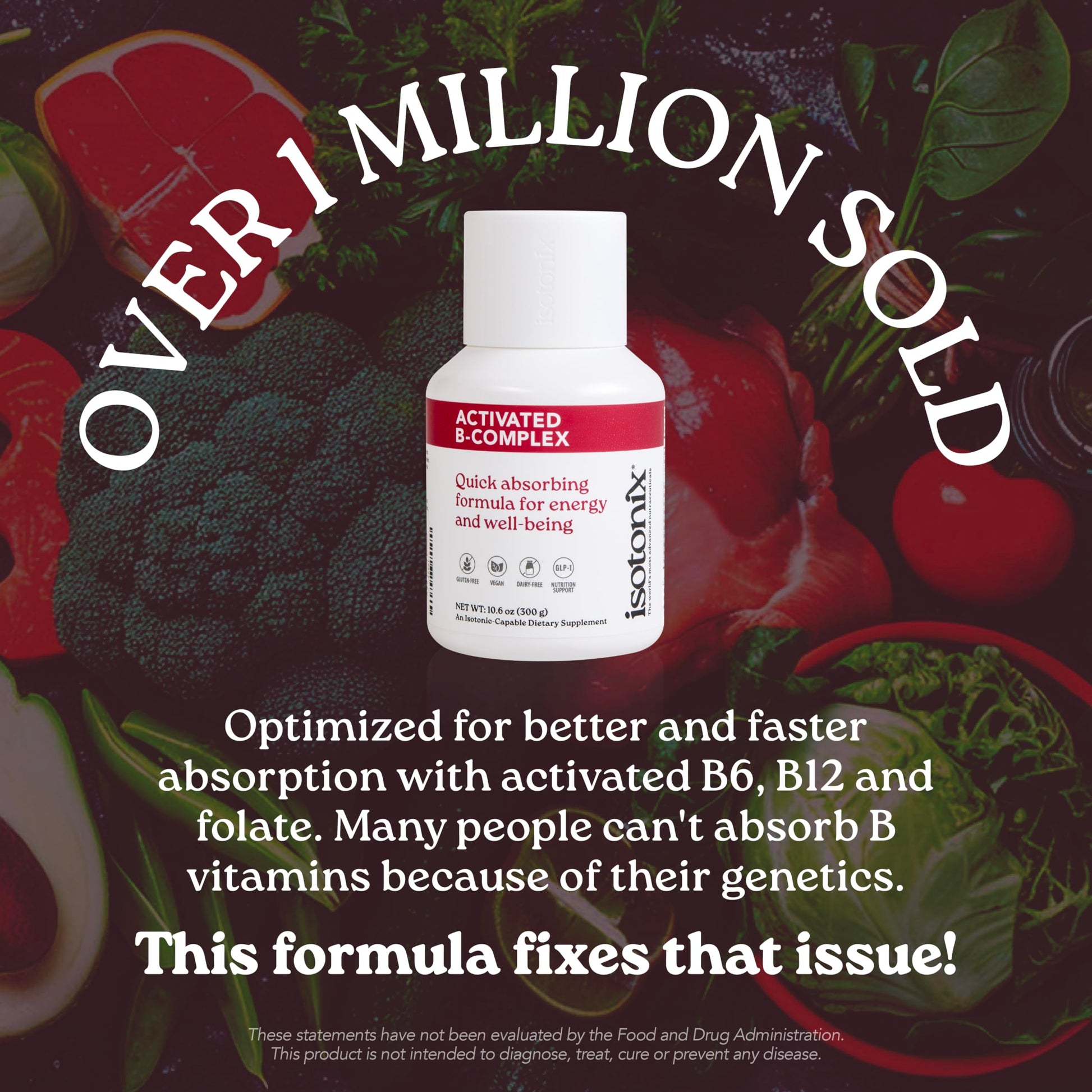 Isotonix Activated B Complex – Vegan B Vitamin Supplement for Energy, Stress Relief, and Nervous System Health – Isotonic Drinkable Formula – 90 Servings Isotonix buy supplements canada