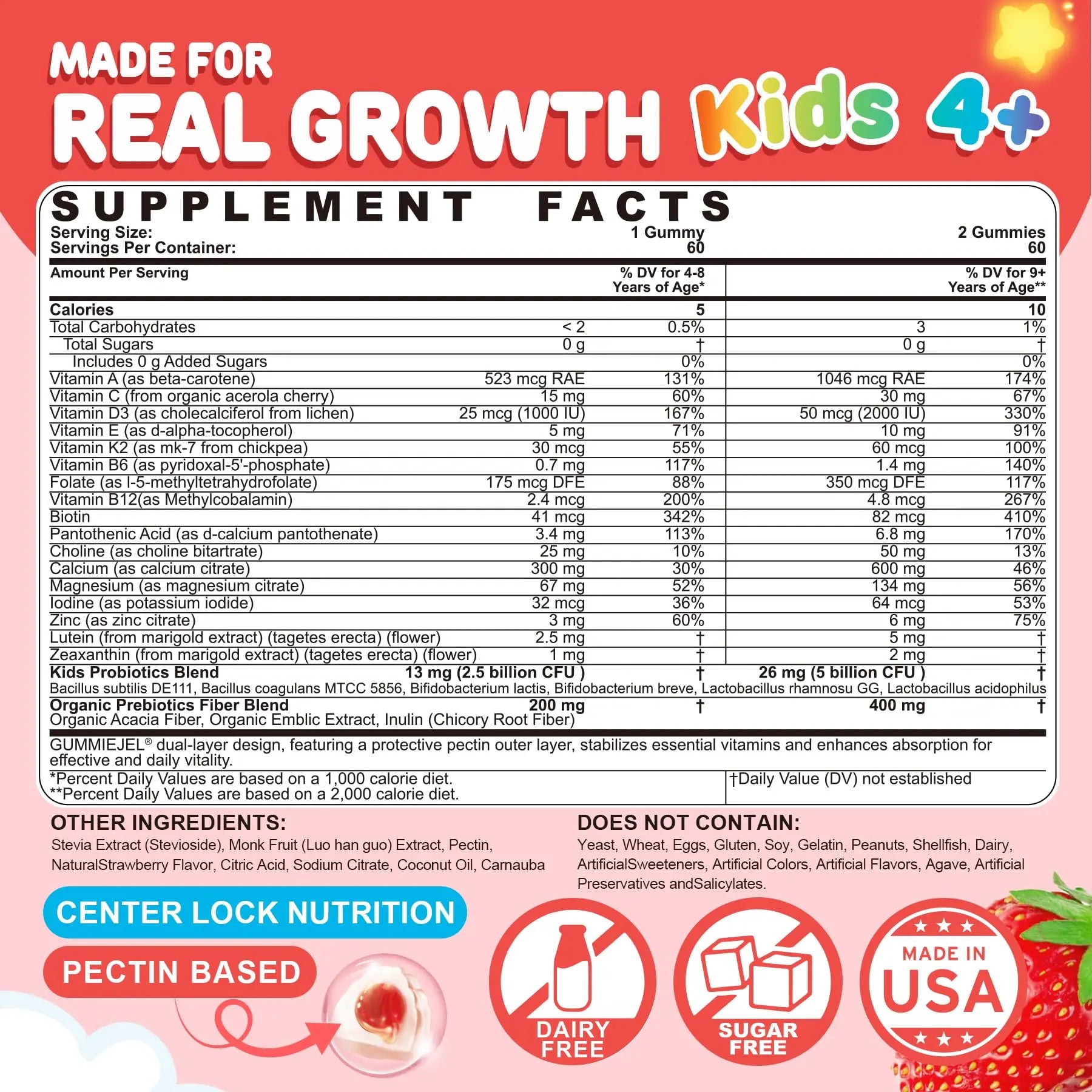 NEVISS Kids Multivitamin Gummies & Probiotics for Kids Teen + Veggie & Fruit Fiber Gummies NEVISS buy supplements canada