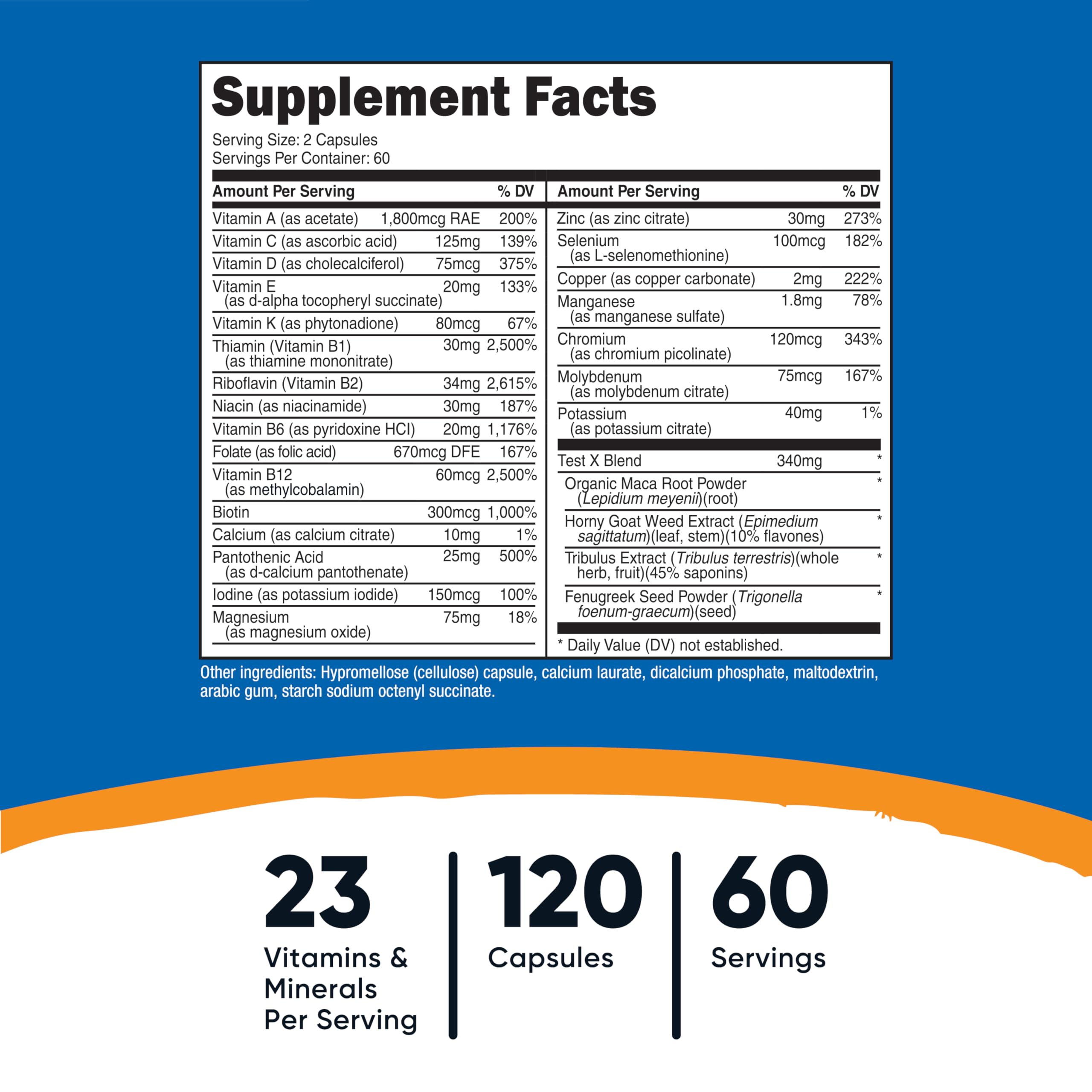 Nutricost Multivitamin for Men 120 Capsules - Vitamins and Minerals for The Healthy Man Nutricost buy supplements canada