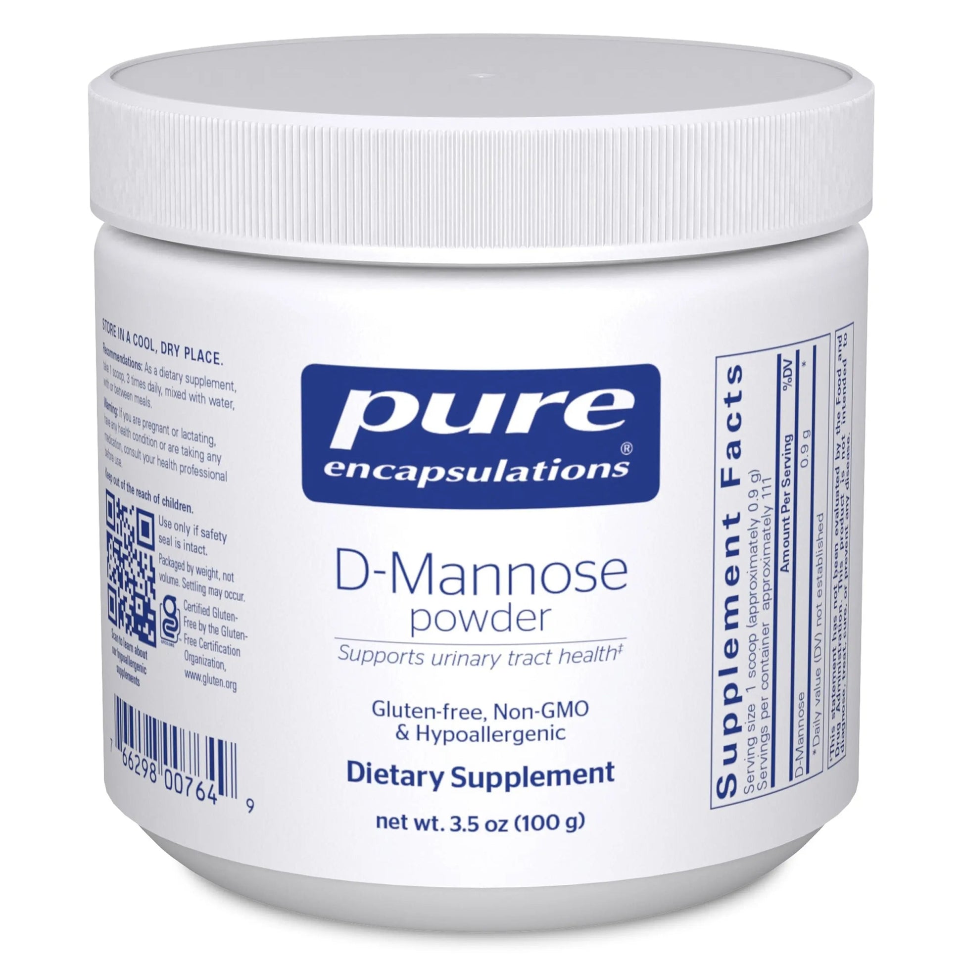 Pure Encapsulations D-Mannose Powder - for Urinary Tract Support - Urinary Tract Support & Bladder Health* - Easy Dissolve Powder - Non-GMO & Vegan - 3.5 oz Pure Encapsulations buy supplements canada