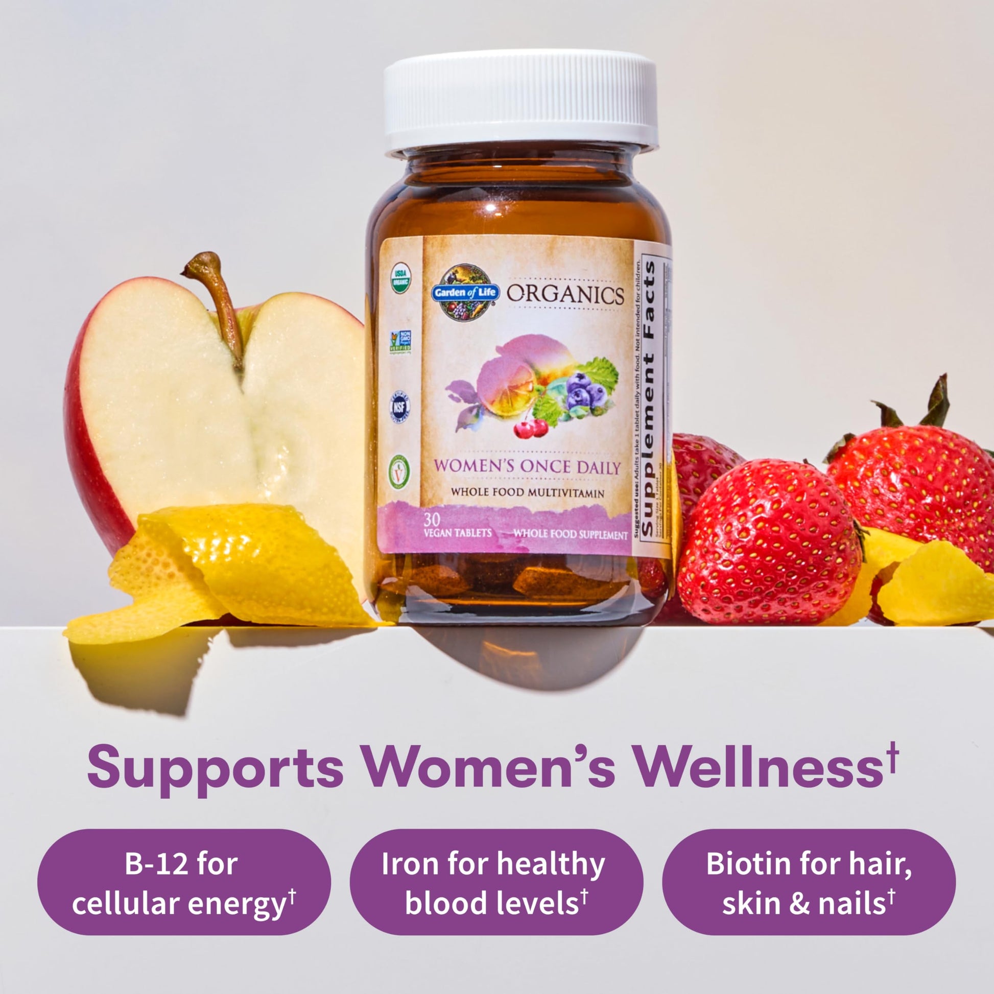 Garden of Life Organics Multivitamin for Women - Women's Once Daily Multi - Whole Food Multi with Iron, Biotin, Vegan Organic Womens Multivitamin Garden of Life buy supplements canada