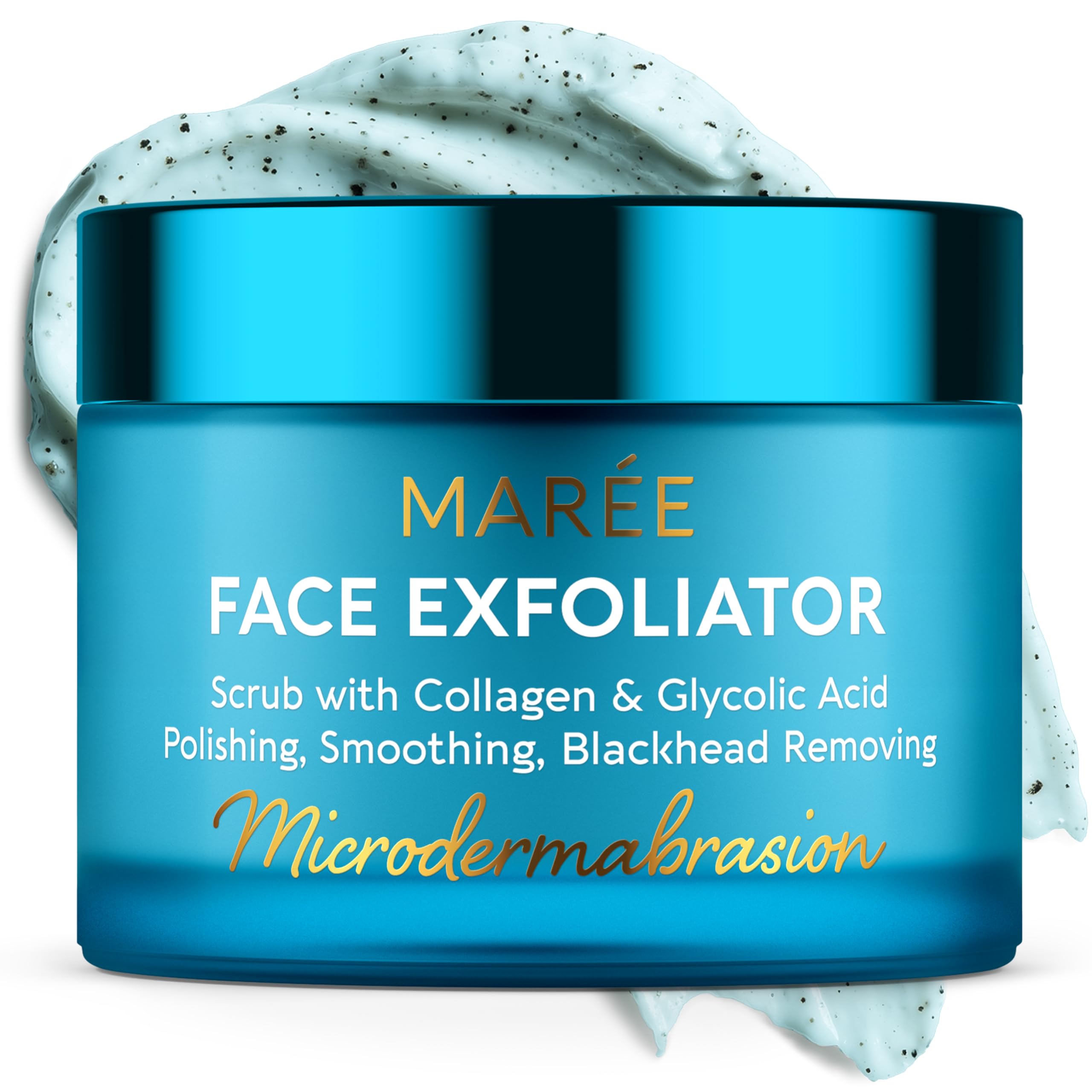 MAREE Face Exfoliator – Microdermabrasion Facial Scrub & Exfoliating Face Wash for Women – Collagen & Glycolic Acid – Gentle Scrub and Exfoliant MAREE buy supplements canada