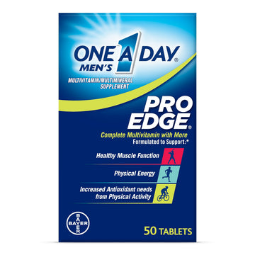 One A Day Men’s Pro Edge Multivitamin, Supplement with Vitamin A,C,D, E and Zinc for Immune Health Support and Magnesium for Healthy Muscle Function, 50 Count ONE A DAY buy supplements canada